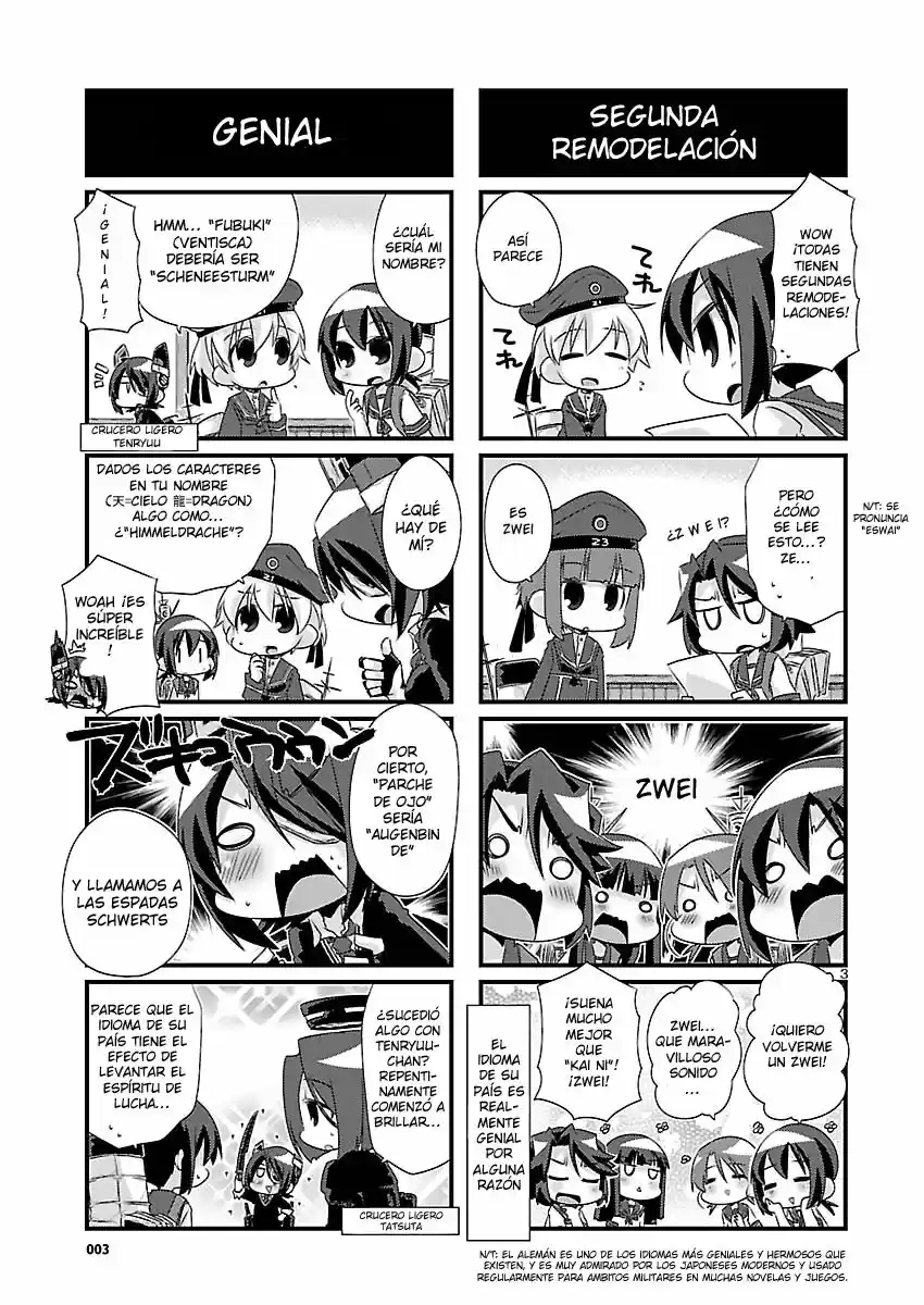 Kantai Collection 4-koma Comic: Fubuki- Ganbarimasu! (2013) - Capítulo 49 - Página 3 - LectorTMOo