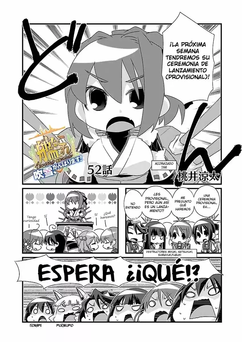 Kantai Collection 4-koma Comic: Fubuki- Ganbarimasu! (2013) - Capítulo 52 - Página 1 - LectorTMOo