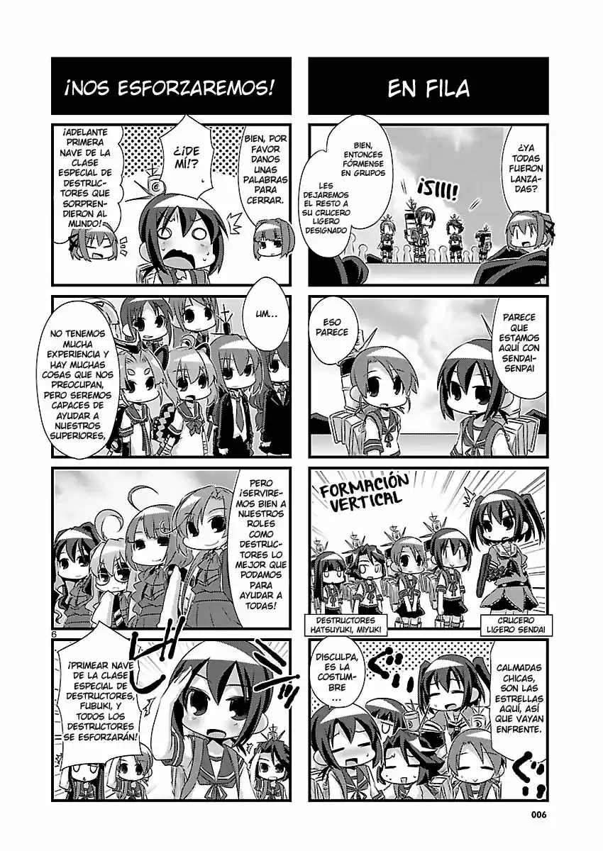 Kantai Collection 4-koma Comic: Fubuki- Ganbarimasu! (2013) - Capítulo 53 - Página 6 - LectorTMOo