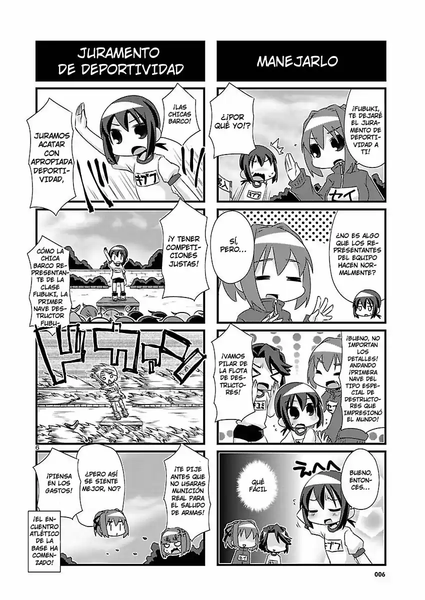 Kantai Collection 4-koma Comic: Fubuki- Ganbarimasu! (2013) - Capítulo 59 - Página 6 - LectorTMOo