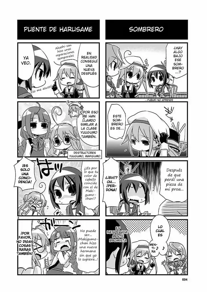Kantai Collection 4-koma Comic: Fubuki- Ganbarimasu! (2013) - Capítulo 64 - Página 4 - LectorTMOo