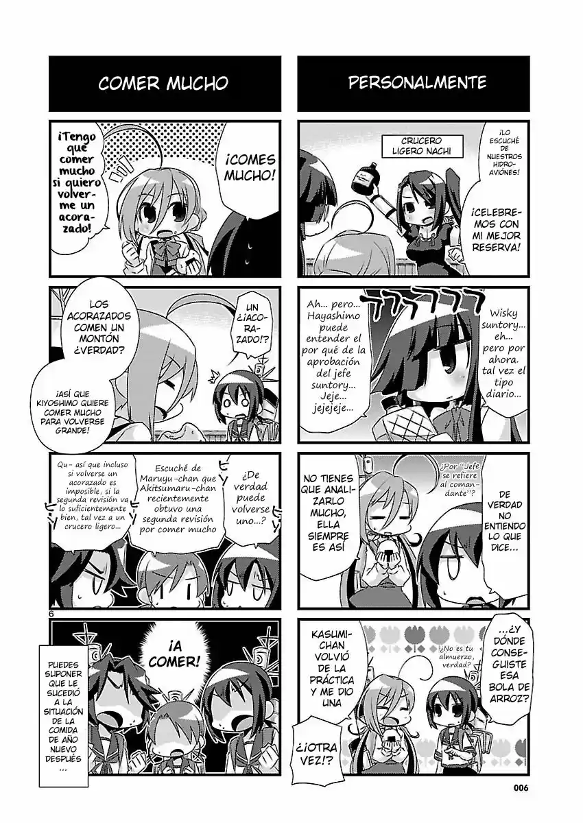 Kantai Collection 4-koma Comic: Fubuki- Ganbarimasu! (2013) - Capítulo 68 - Página 6 - LectorTMOo