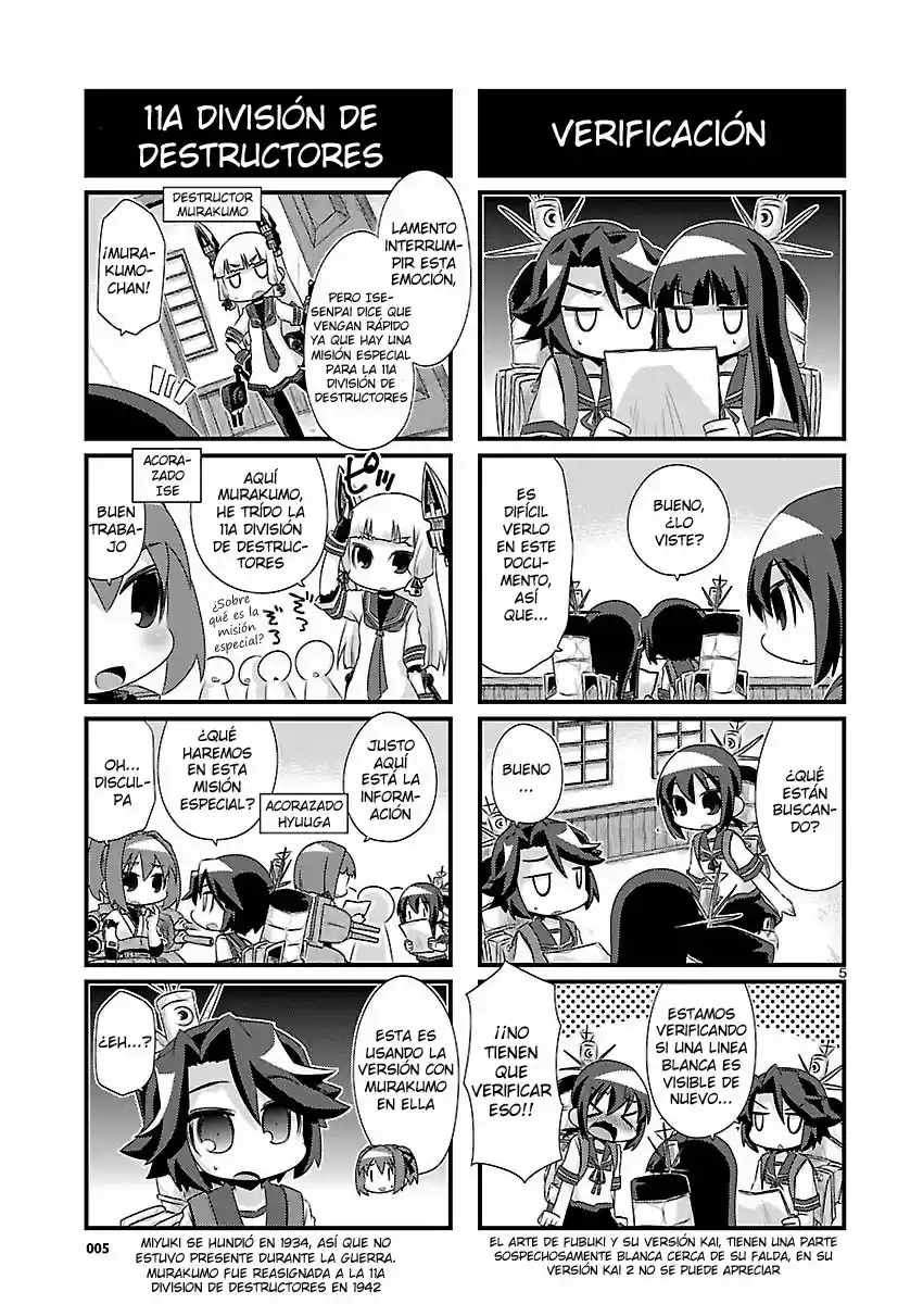 Kantai Collection 4-koma Comic: Fubuki- Ganbarimasu! (2013) - Capítulo 70 - Página 5 - LectorTMOo