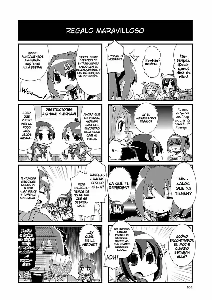 Kantai Collection 4-koma Comic: Fubuki- Ganbarimasu! (2013) - Capítulo 78 - Página 6 - LectorTMOo