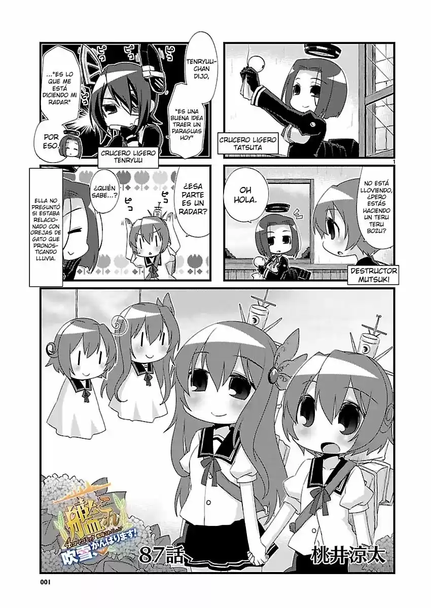 Kantai Collection 4-koma Comic: Fubuki- Ganbarimasu! (2013) - Capítulo 87 - Página 1 - LectorTMOo