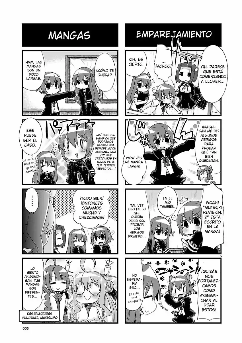 Kantai Collection 4-koma Comic: Fubuki- Ganbarimasu! (2013) - Capítulo 87 - Página 5 - LectorTMOo