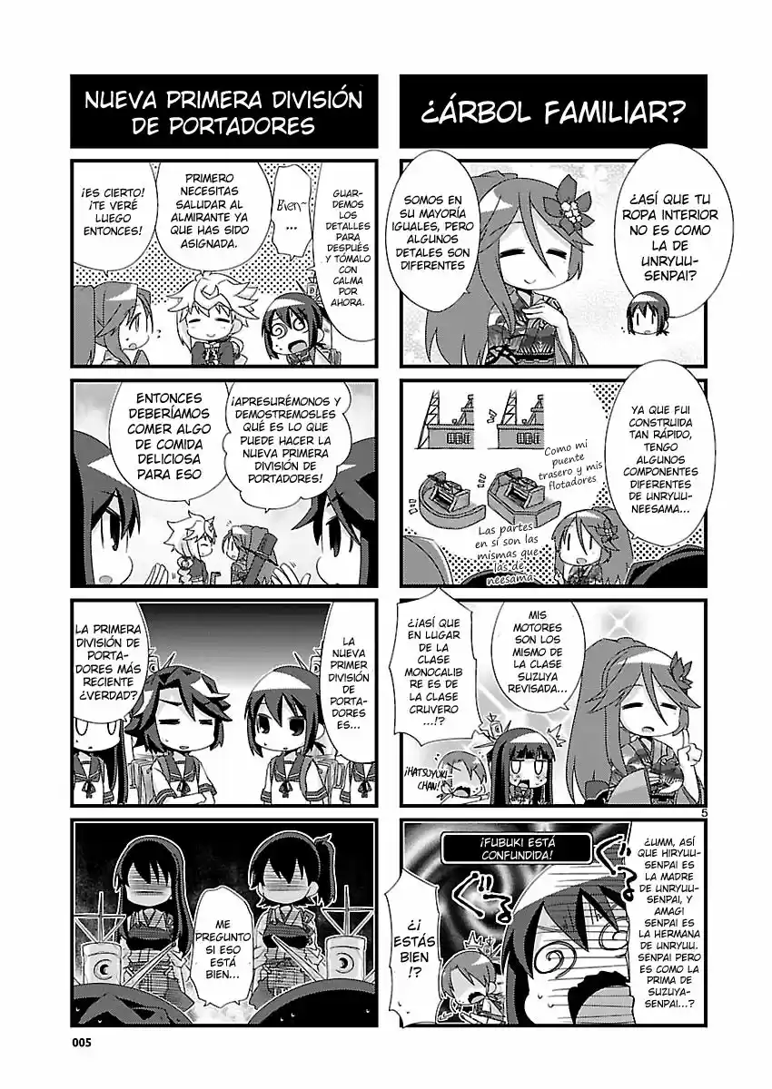 Kantai Collection 4-koma Comic: Fubuki- Ganbarimasu! (2013) - Capítulo 88 - Página 5 - LectorTMOo