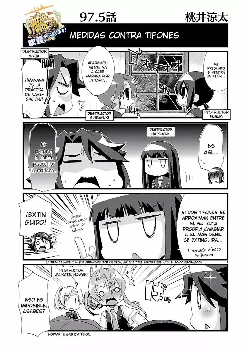 Kantai Collection 4-koma Comic: Fubuki- Ganbarimasu! (2013) - Capítulo 97.5 - Página 1 - LectorTMOo