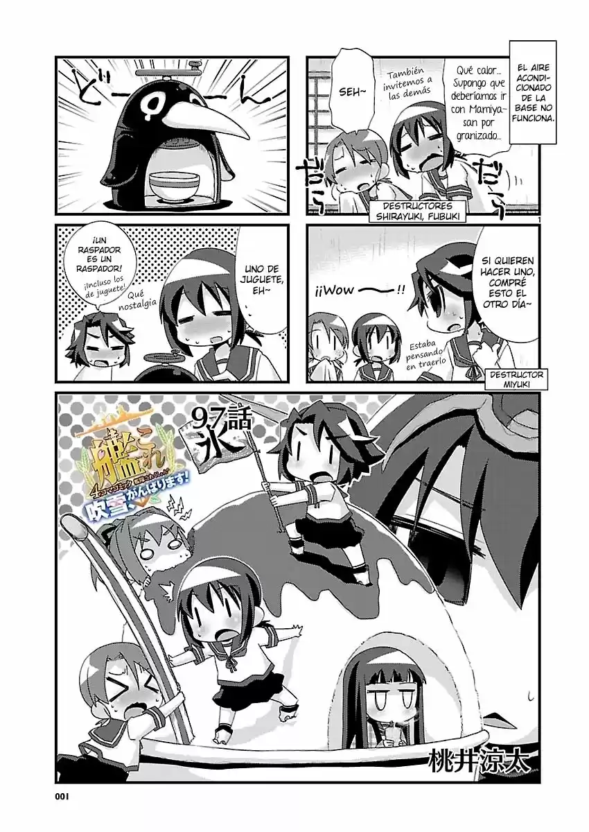 Kantai Collection 4-koma Comic: Fubuki- Ganbarimasu! (2013) - Capítulo 97 - Página 1 - LectorTMOo