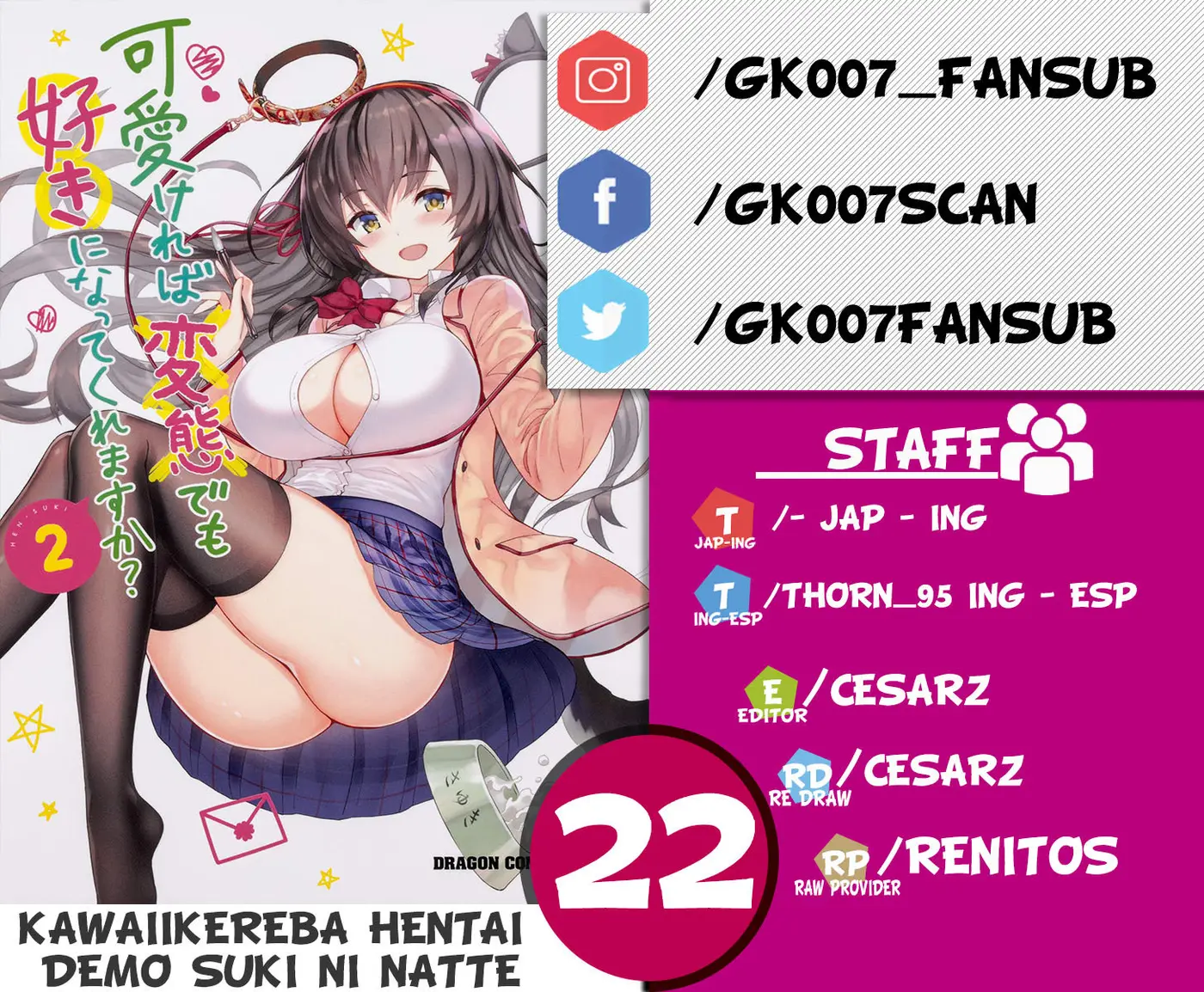 Kawaiikereba Hentai demo Suki ni Natte Kuremasu ka? (2017) - Capítulo 22 - Página 1 - LectorTMOo