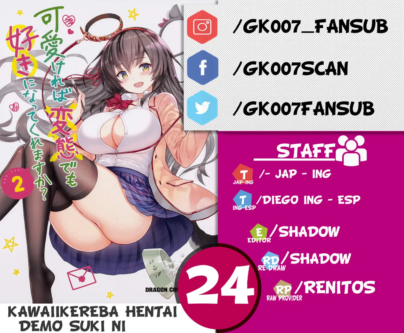 Kawaiikereba Hentai demo Suki ni Natte Kuremasu ka? (2017) - Capítulo 24 - Página 1 - LectorTMOo