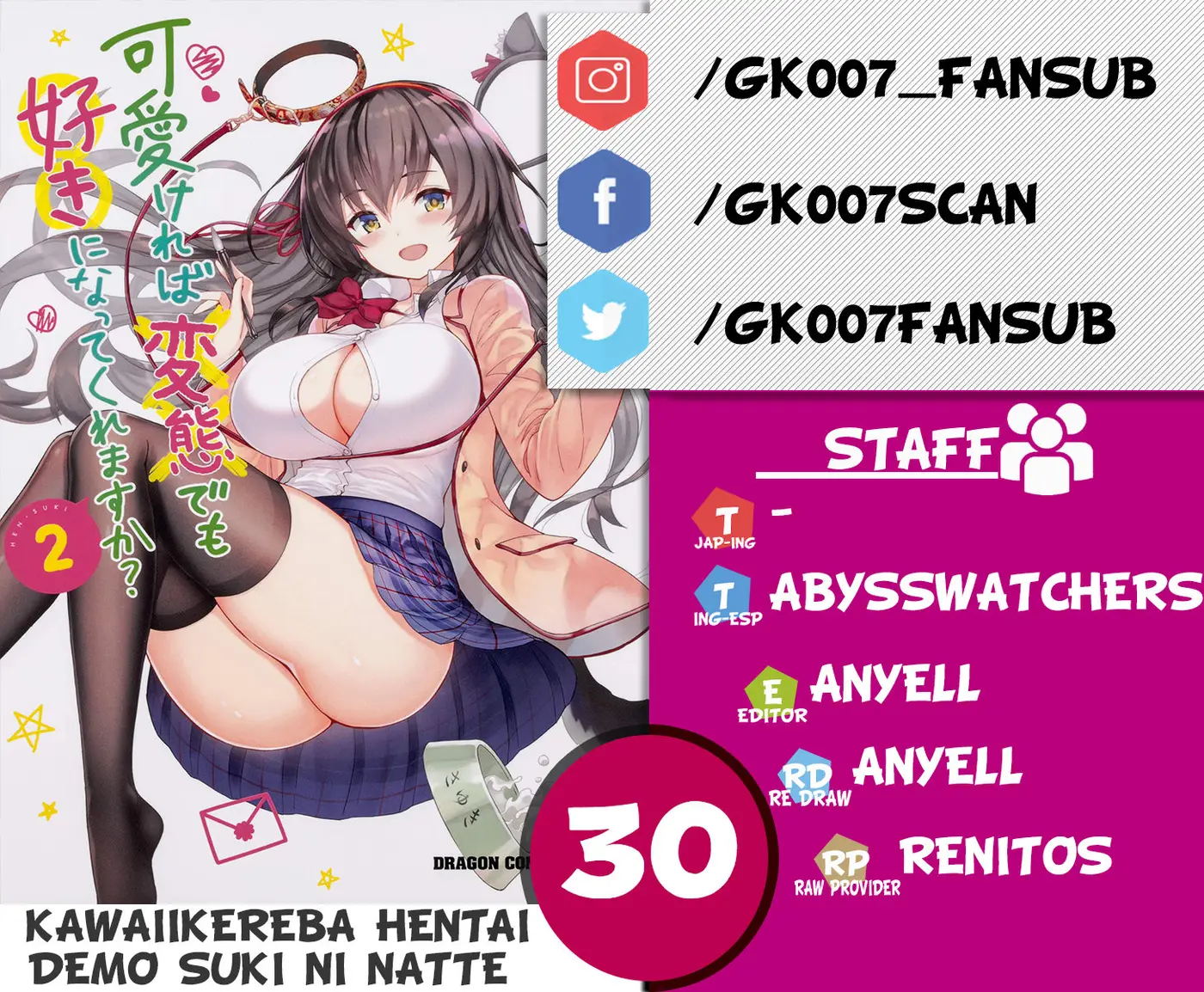 Kawaiikereba Hentai demo Suki ni Natte Kuremasu ka? (2017) - Capítulo 30 - Página 1 - LectorTMOo