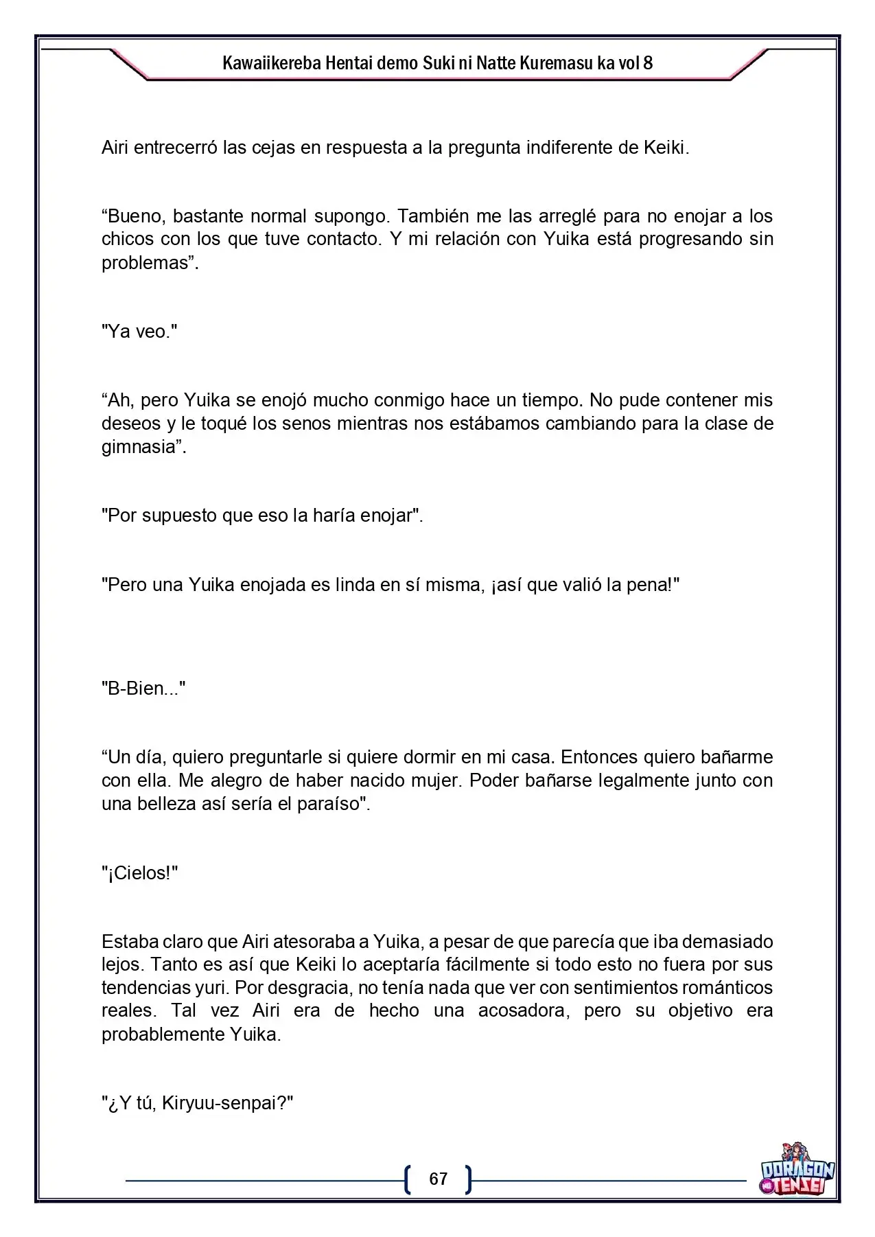 Kawaikereba Hentai demo Suki ni Natte Kuremasuka? - Capítulo 51 - Página 11 - LectorTMOo