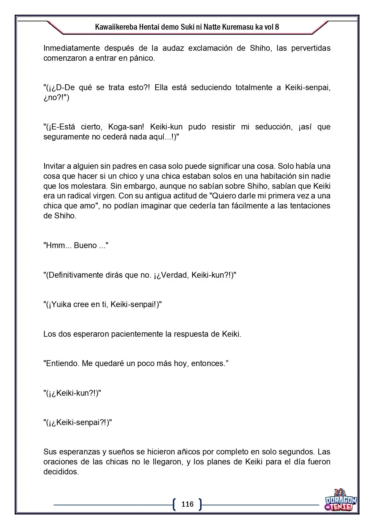 Kawaikereba Hentai demo Suki ni Natte Kuremasuka? - Capítulo 52 - Página 8 - LectorTMOo