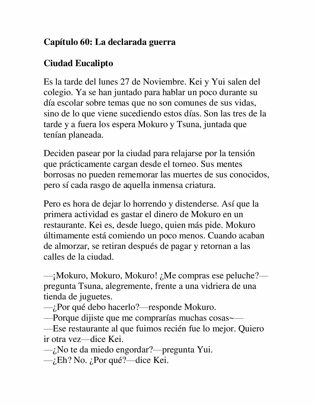 Keimamura X (Novela) (2018) - Capítulo 60 - Página 1 - LectorTMOo