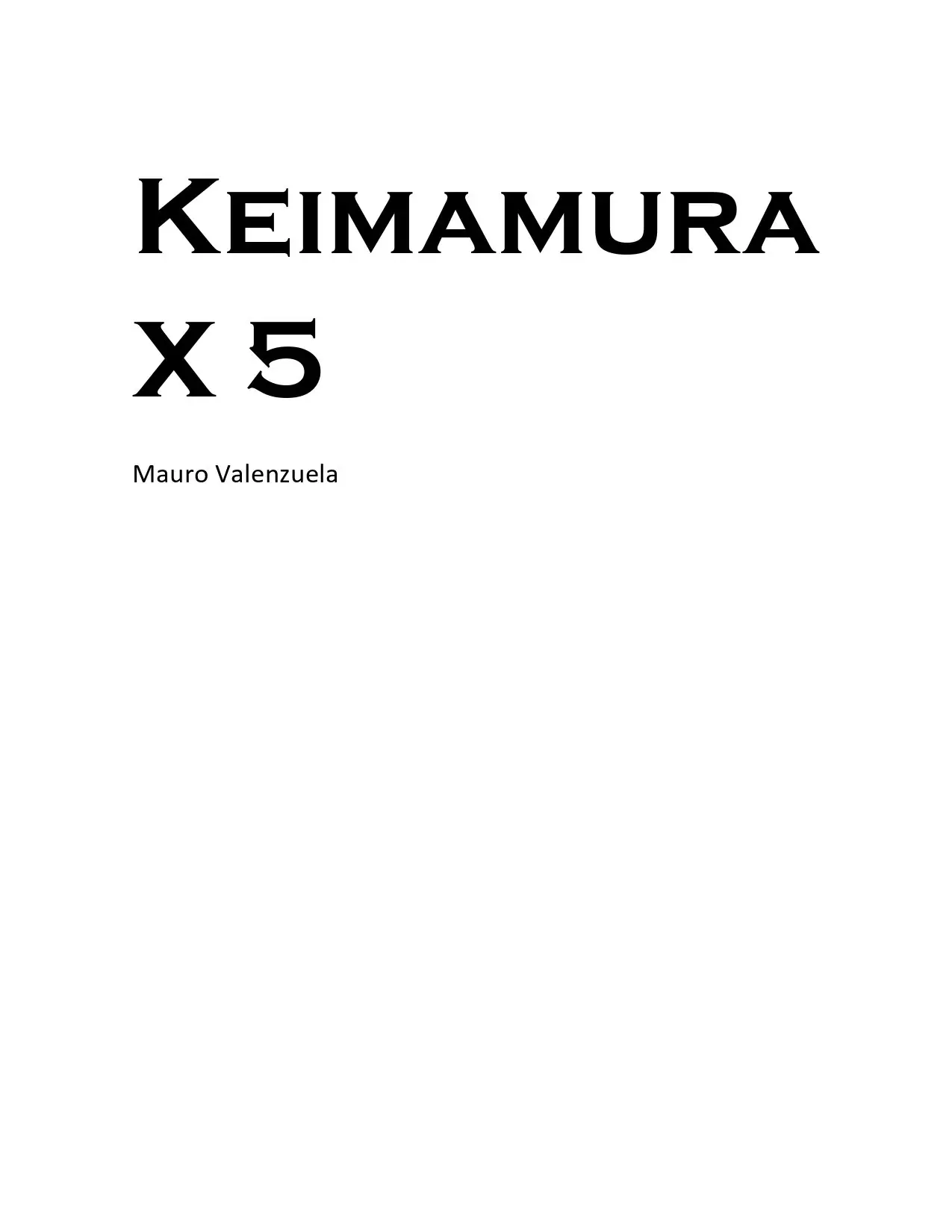 Keimamura X (Novela) (2018) - Capítulo 94.5 - Página 1 - LectorTMOo