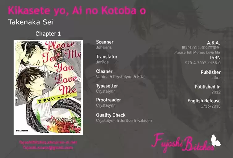 Kikasete yo, Ai no Kotoba o (2011) - Capítulo 1 - Página 2 - LectorTMOo