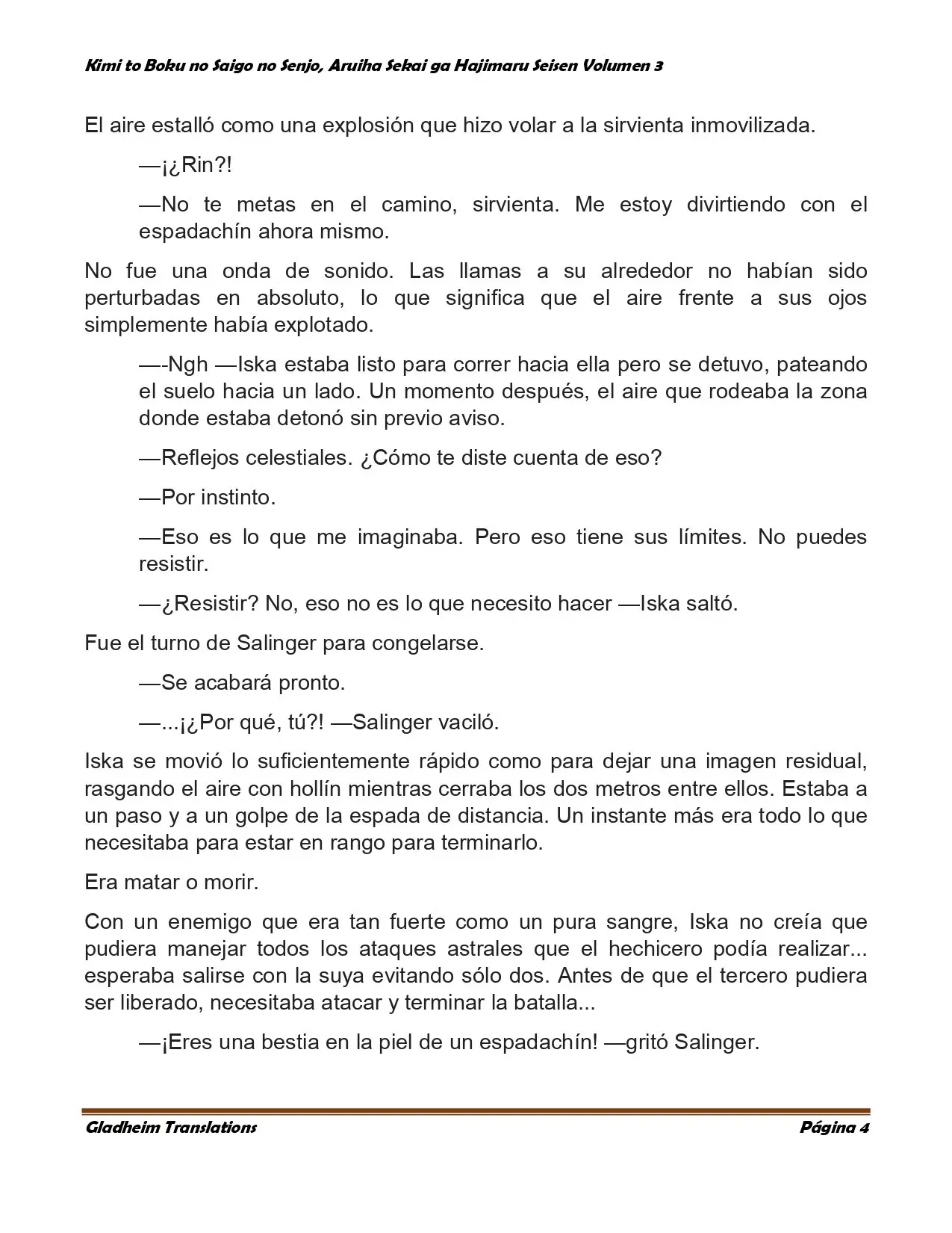 Kimi to Boku no Saigo no Senjo, Aruiha Sekai ga Hajimaru Seisen (2017) - Capítulo 19 - Página 4 - LectorTMOo