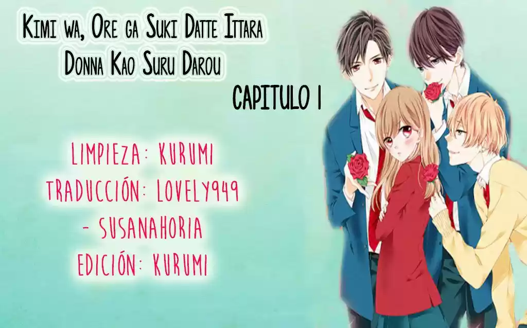 Kimi wa, Ore ga Suki Datte Ittara Donna Kao Suru Darou. (2016) - Capítulo 1 - Página 1 - LectorTMOo