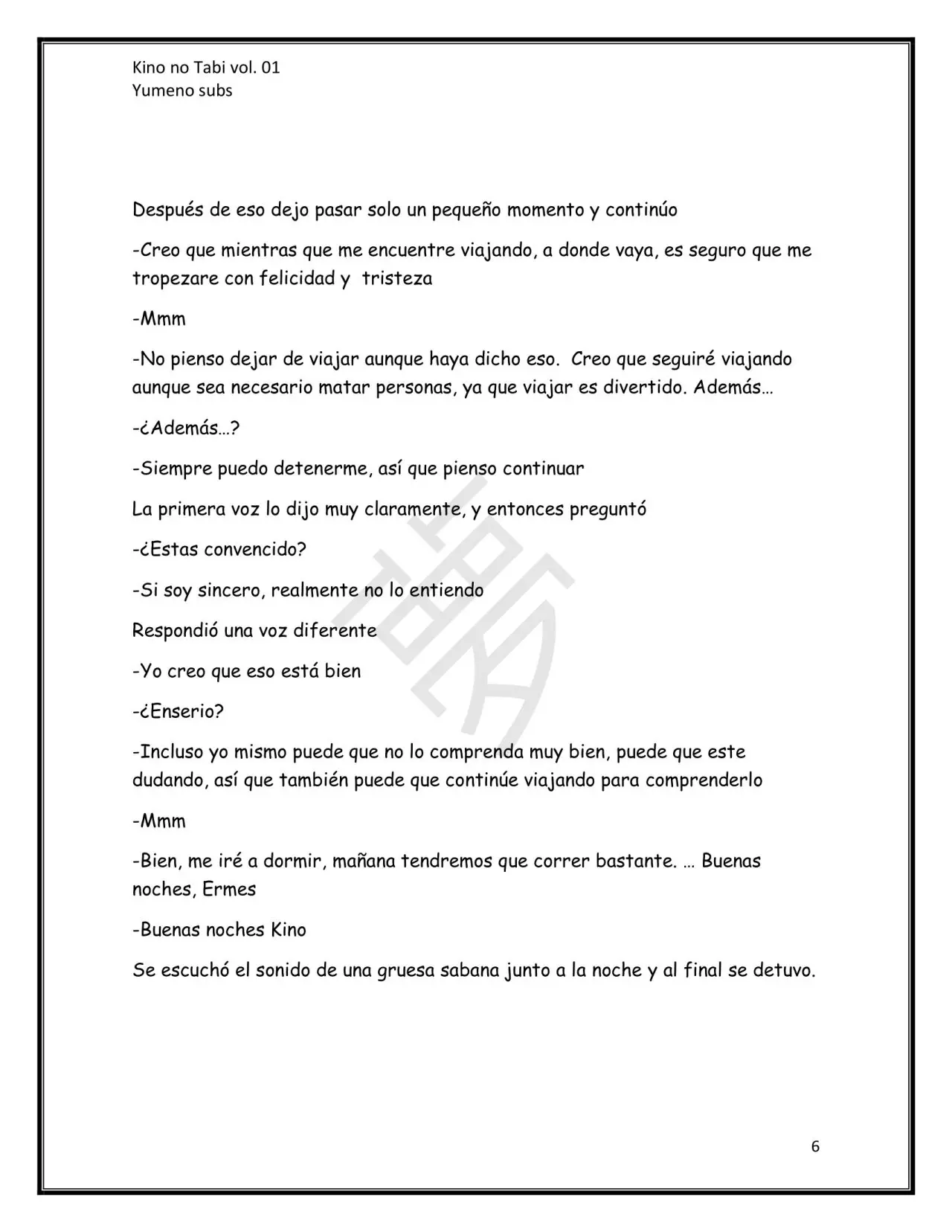 kino no tabi (Novela) - Capítulo - Página 7 - LectorTMOo