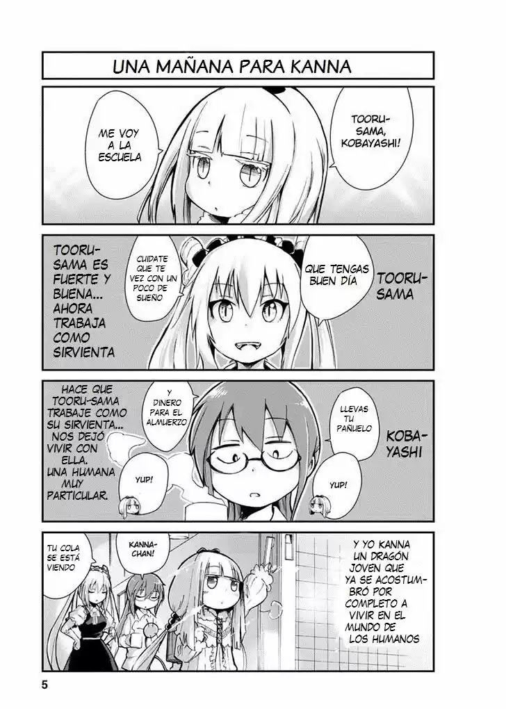 Kobayashi-san Chi no Maid Dragon: Kanna no Nichijou (2016) - Capítulo 1 - Página 5 - LectorTMOo