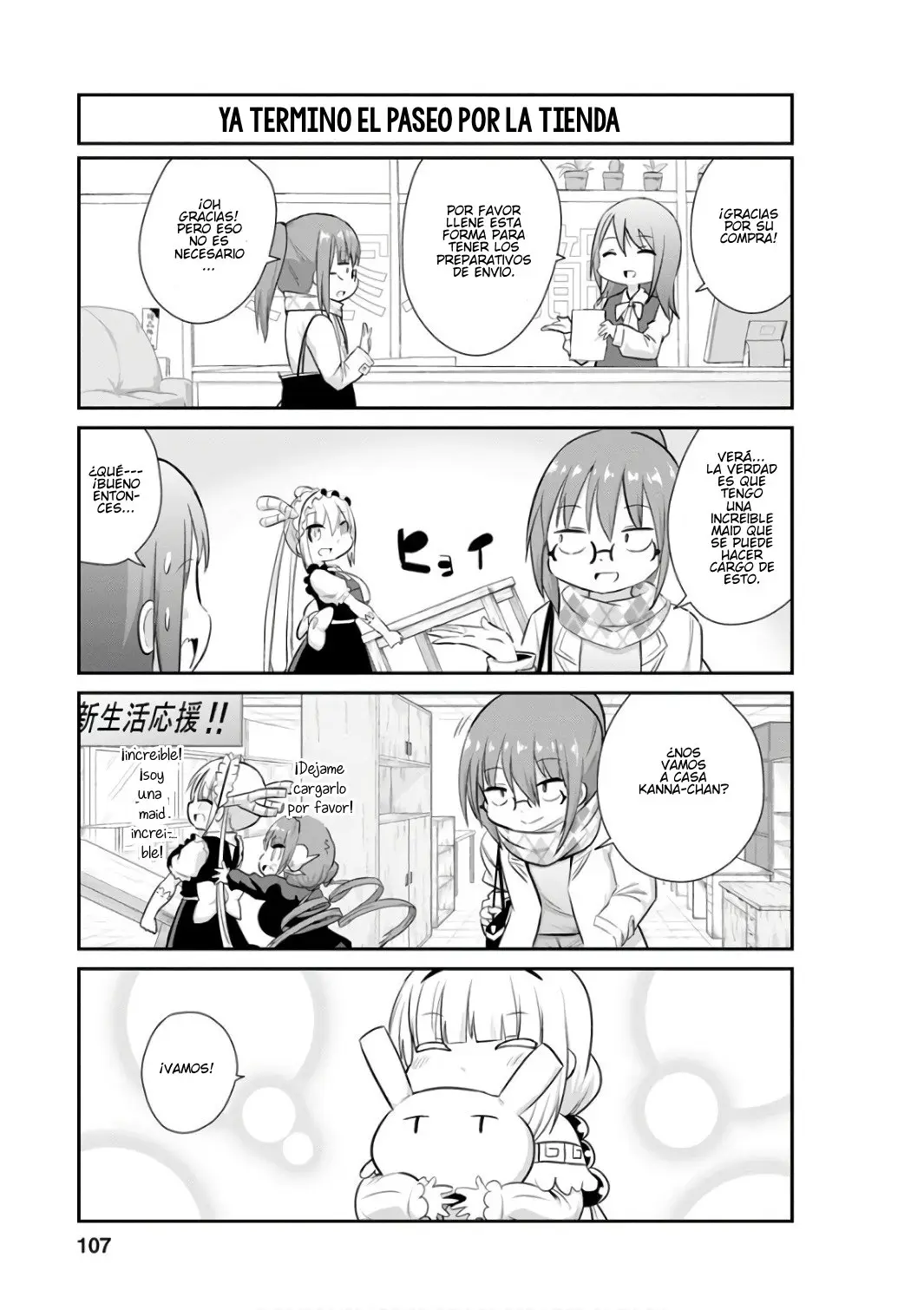 Kobayashi-san Chi no Maid Dragon: Kanna no Nichijou (2016) - Capítulo 48 - Página 9 - LectorTMOo