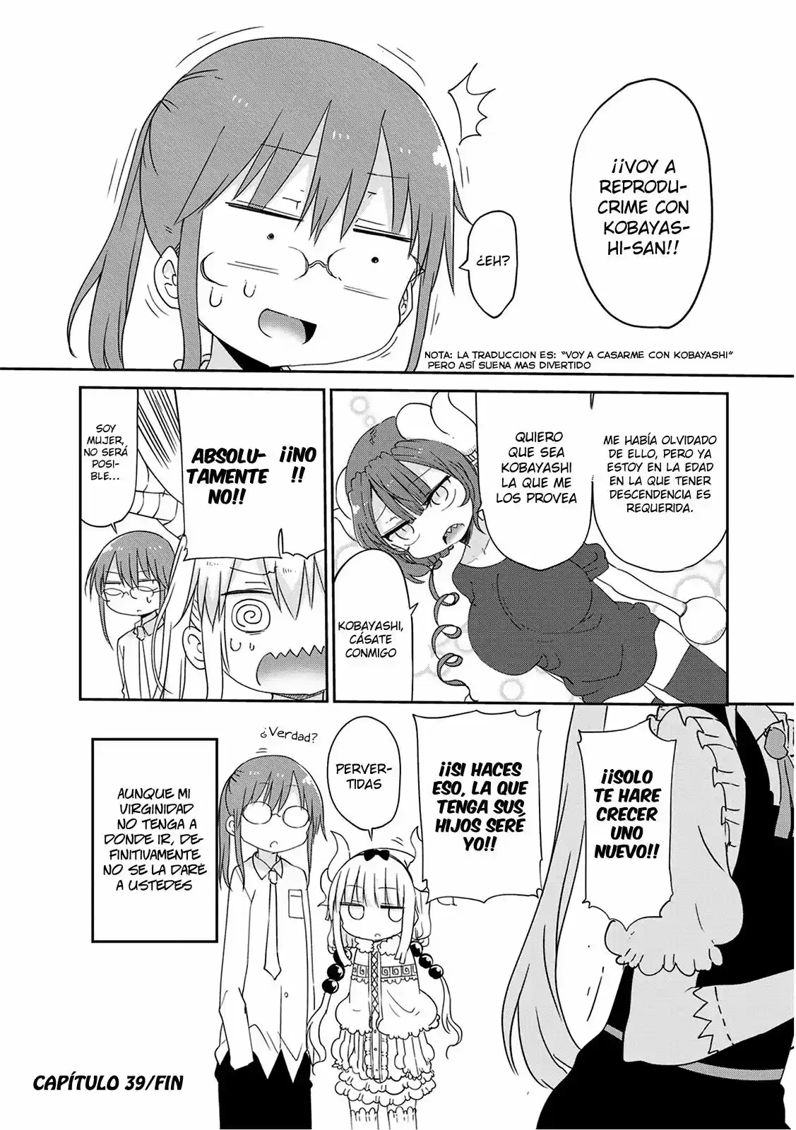 Kobayashi-san Chi no Maid Dragon (2013) - Capítulo 39 - Página 14 - LectorTMOo