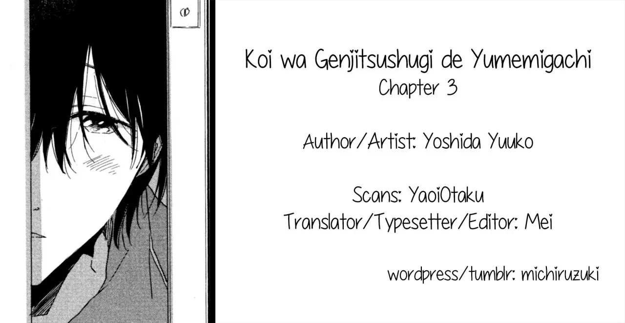 Koi wa Genjitsushugi de Yumemigachi - Capítulo 3 - Página 38 - LectorTMOo