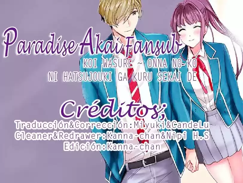 Koi Wasure ~ Onna no Ko ni Hatsujouki ga Kuru Sekai de - Capítulo 3 - Página 2 - LectorTMOo