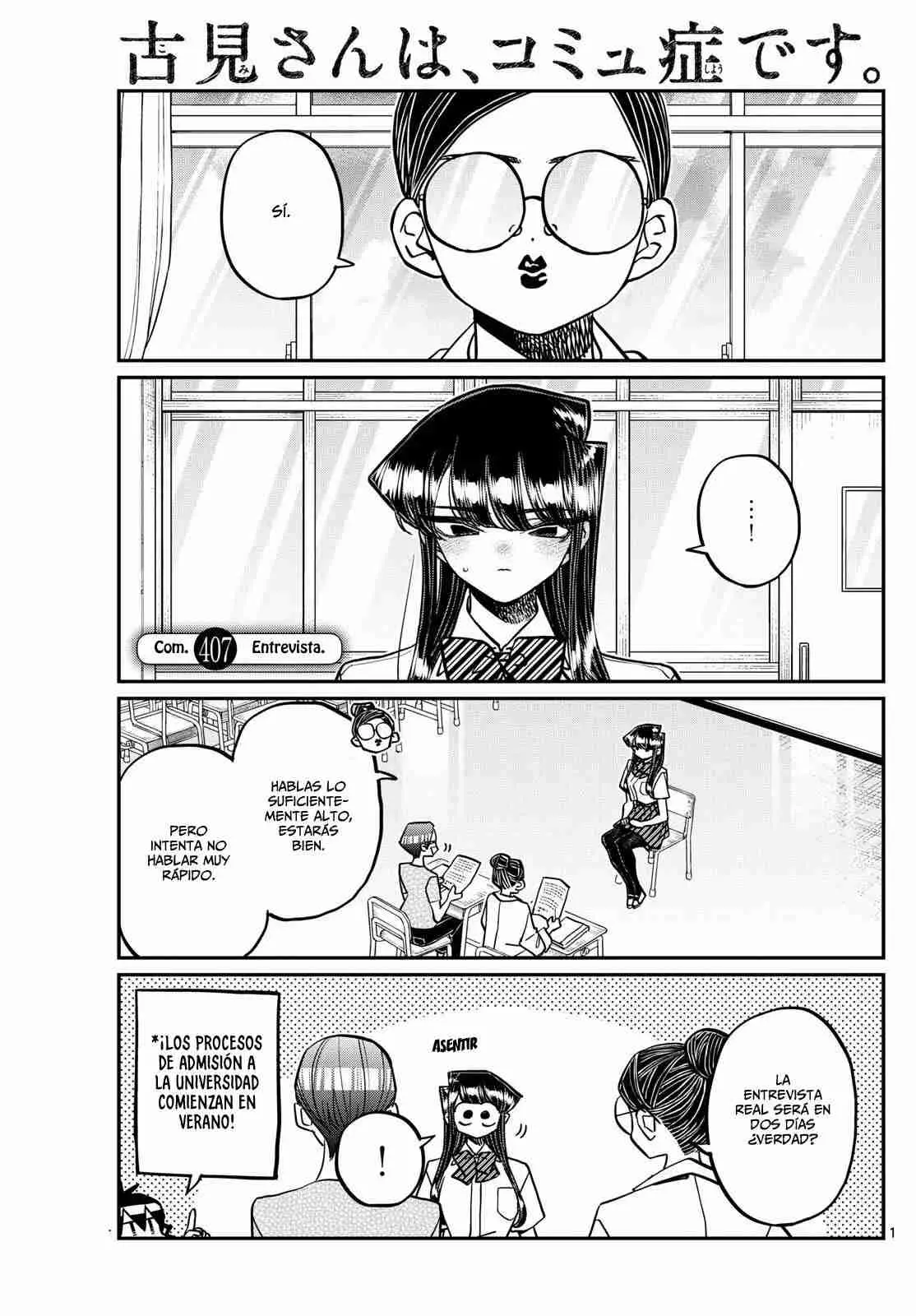 Komi-san wa komyushou desu (2016) - Capítulo 407 - Página 4 - LectorTMOo