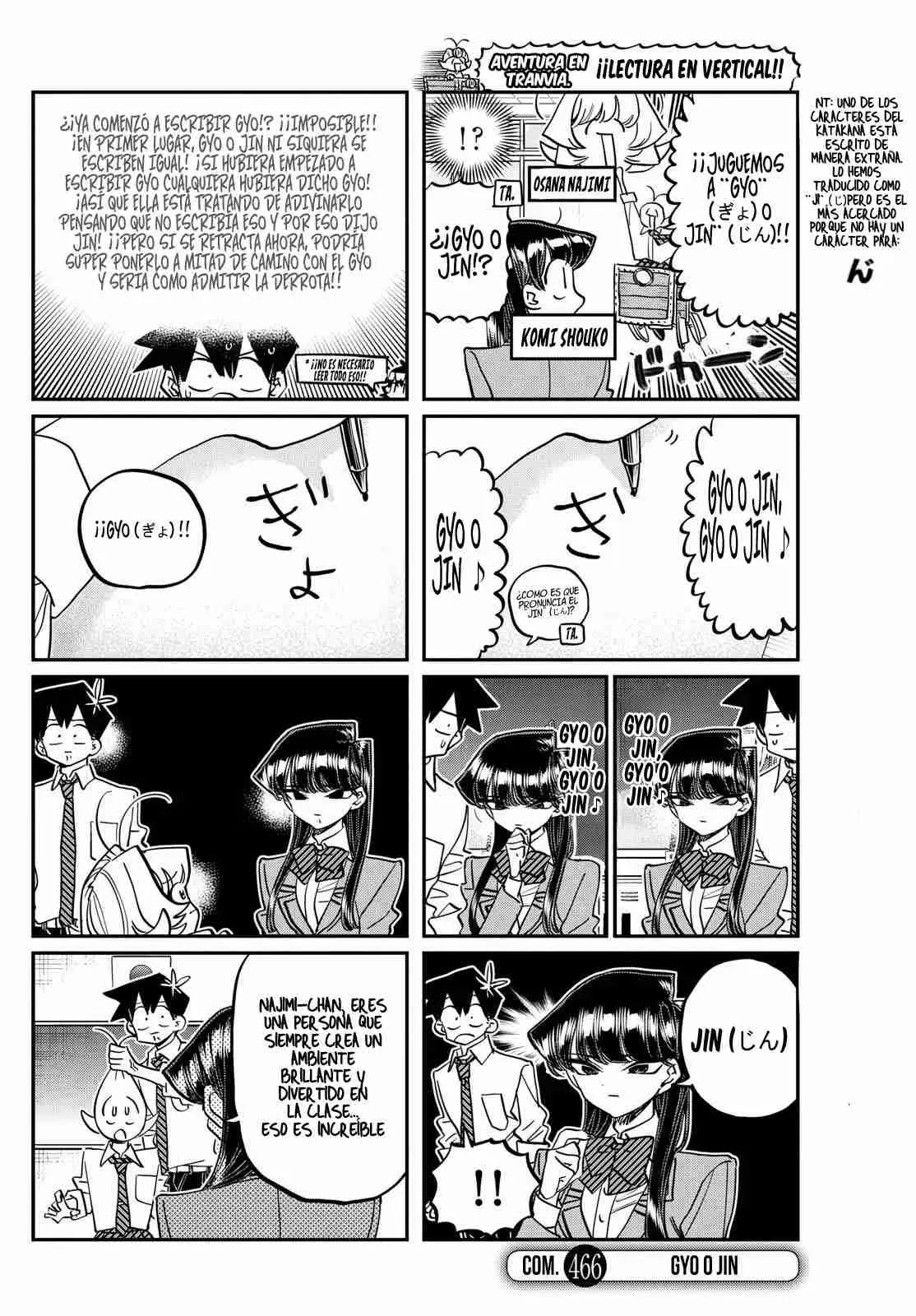 Komi-san wa komyushou desu (2016) - Capítulo 466 - Página 4 - LectorTMOo