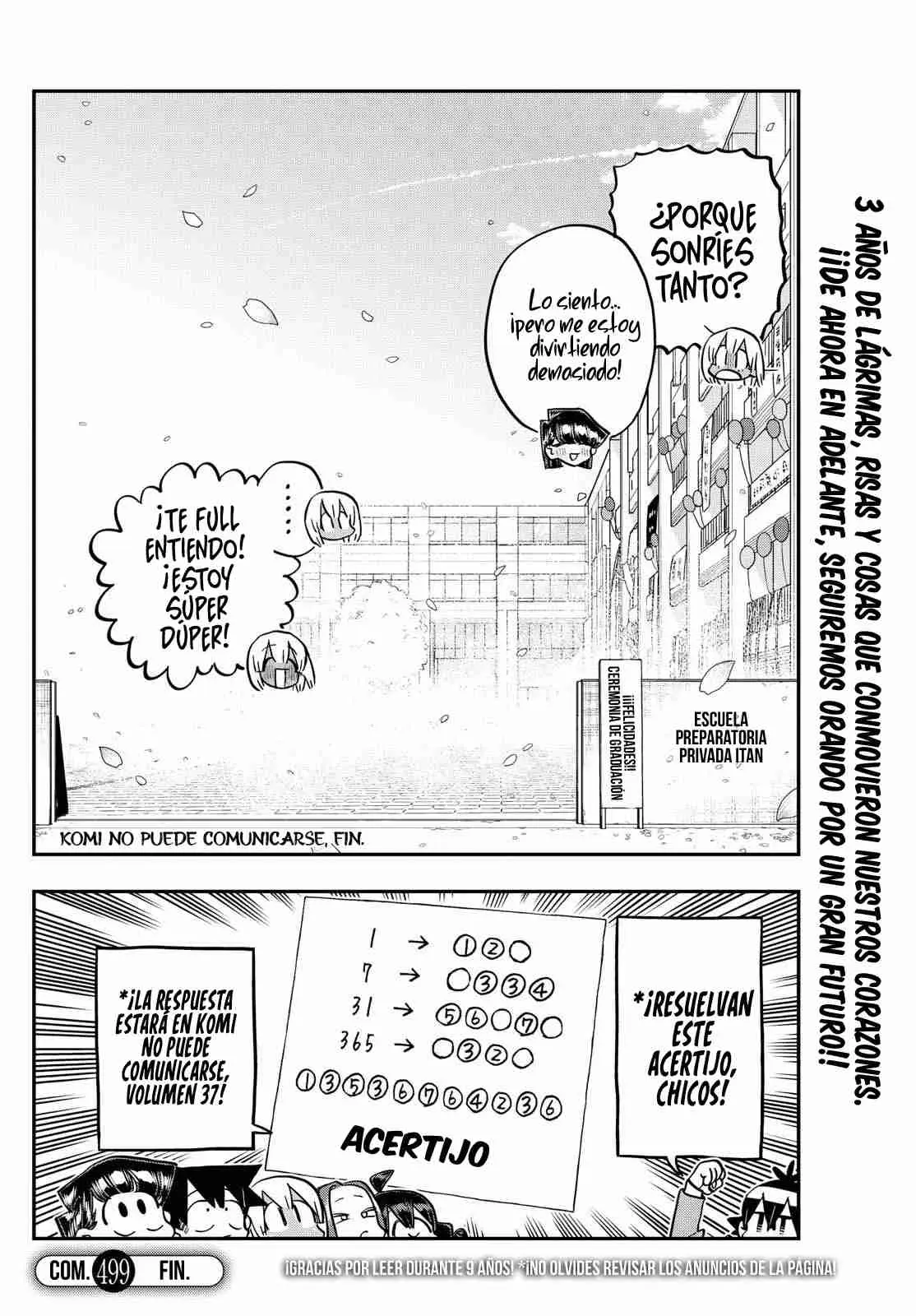 Komi-san wa komyushou desu (2016) - Capítulo 499 - Página 136 - LectorTMOo