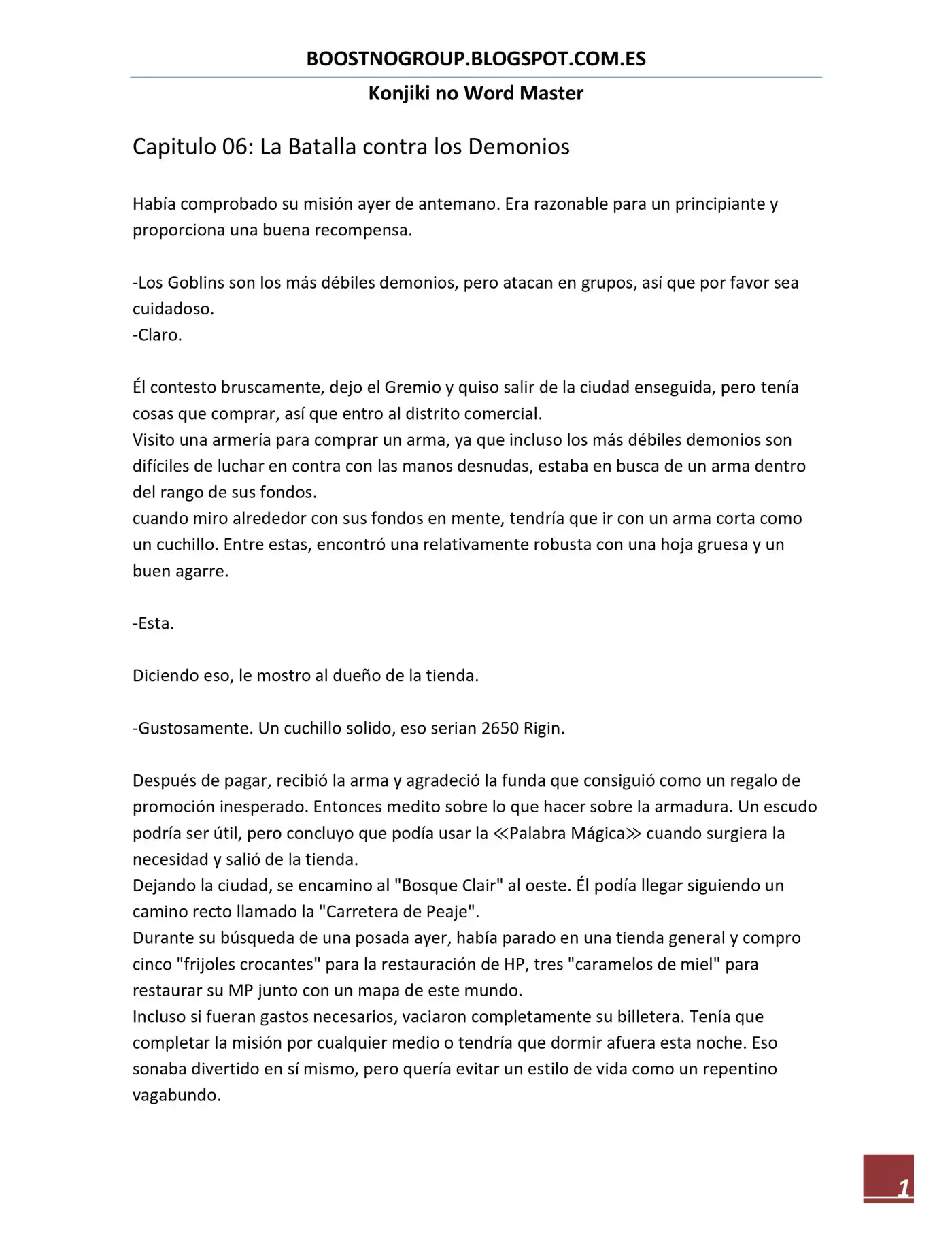 Konjiki no Word Master: Yuusha Yonin ni Makikomareta Unique Cheat (Novela) (2014) - Capítulo 6 - Página 2 - LectorTMOo