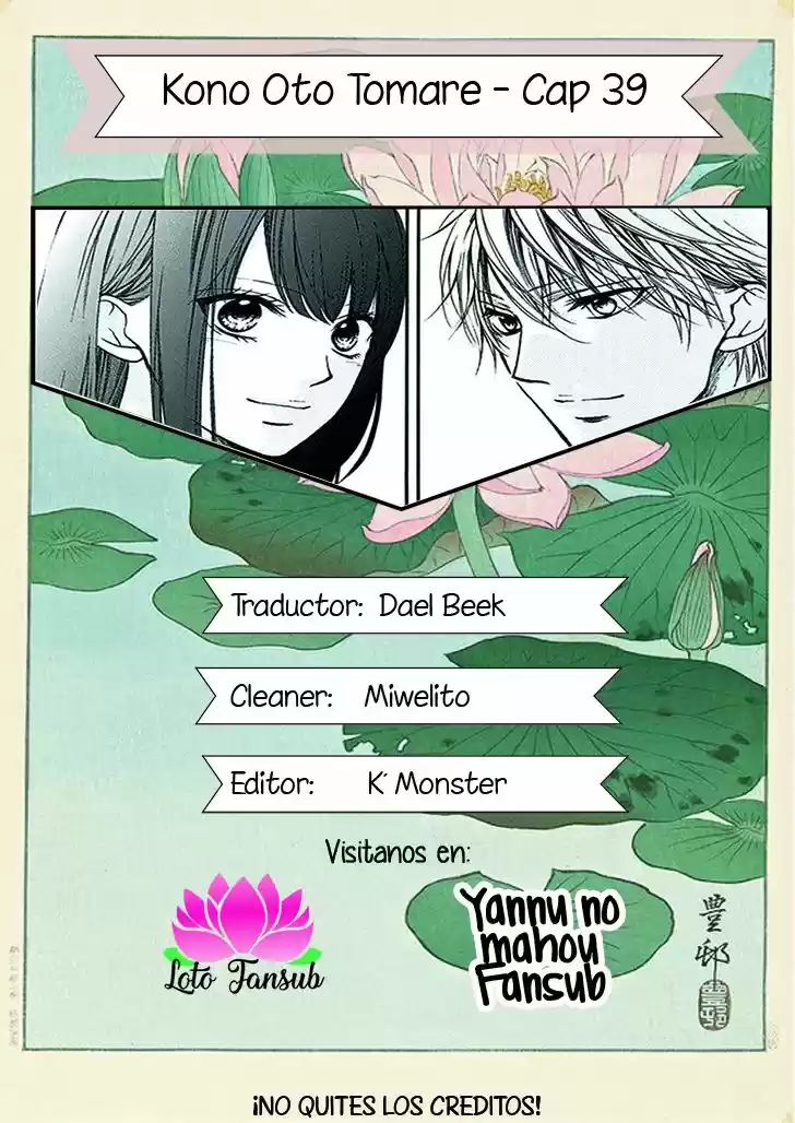 Kono Oto Tomare- (2012) - Capítulo 39 - Página 1 - LectorTMOo