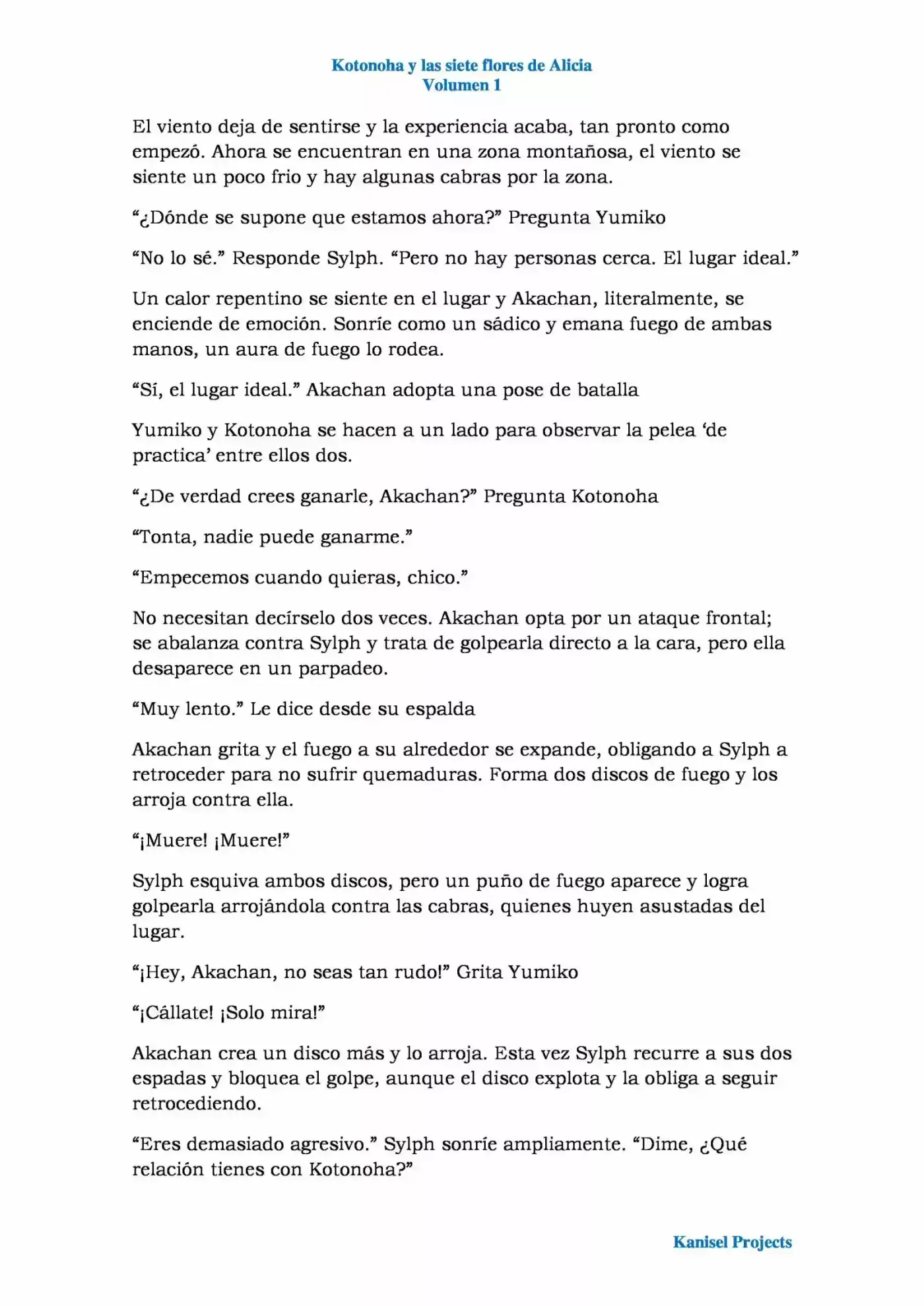 Kotonoha y las siete rosas de Alicia (Novela) (2017) - Capítulo 10 - Página 4 - LectorTMOo