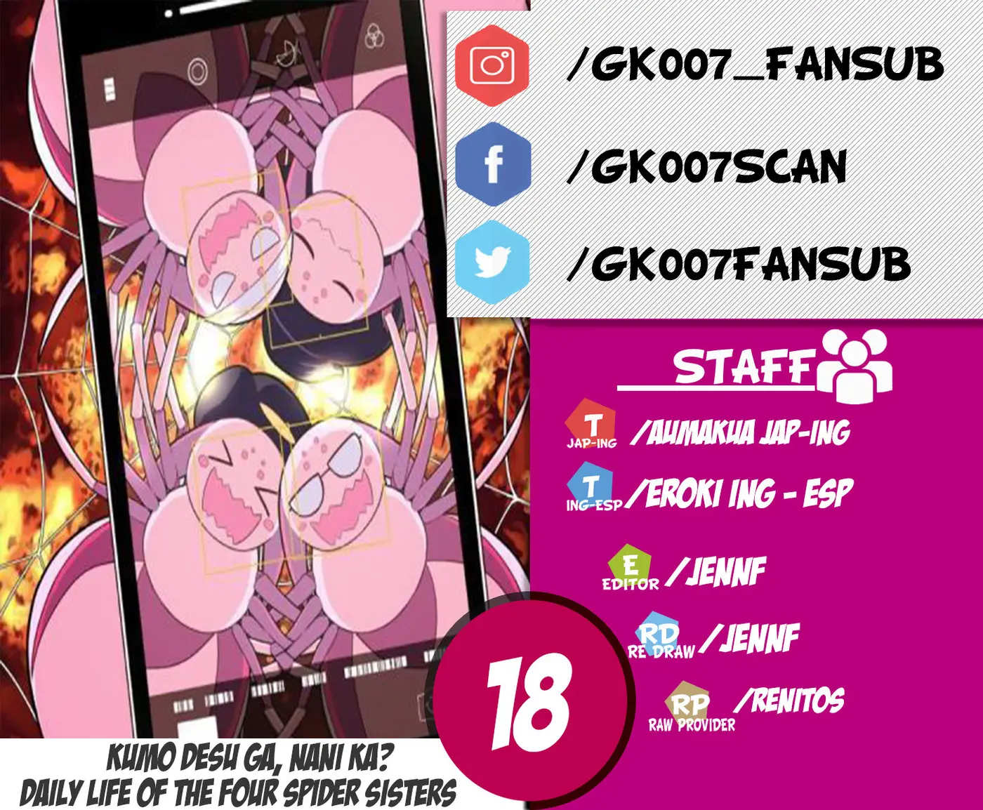 Kumo Desu ga, Nani ka? (2015) - Capítulo 18 - Página 1 - LectorTMOo