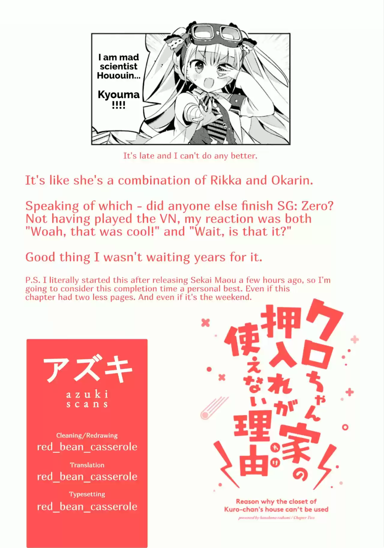 Kuro-chan Chi no Oshiire ga Tsukaenai Riyuu (2015) - Capítulo 17 - Página 9 - LectorTMOo