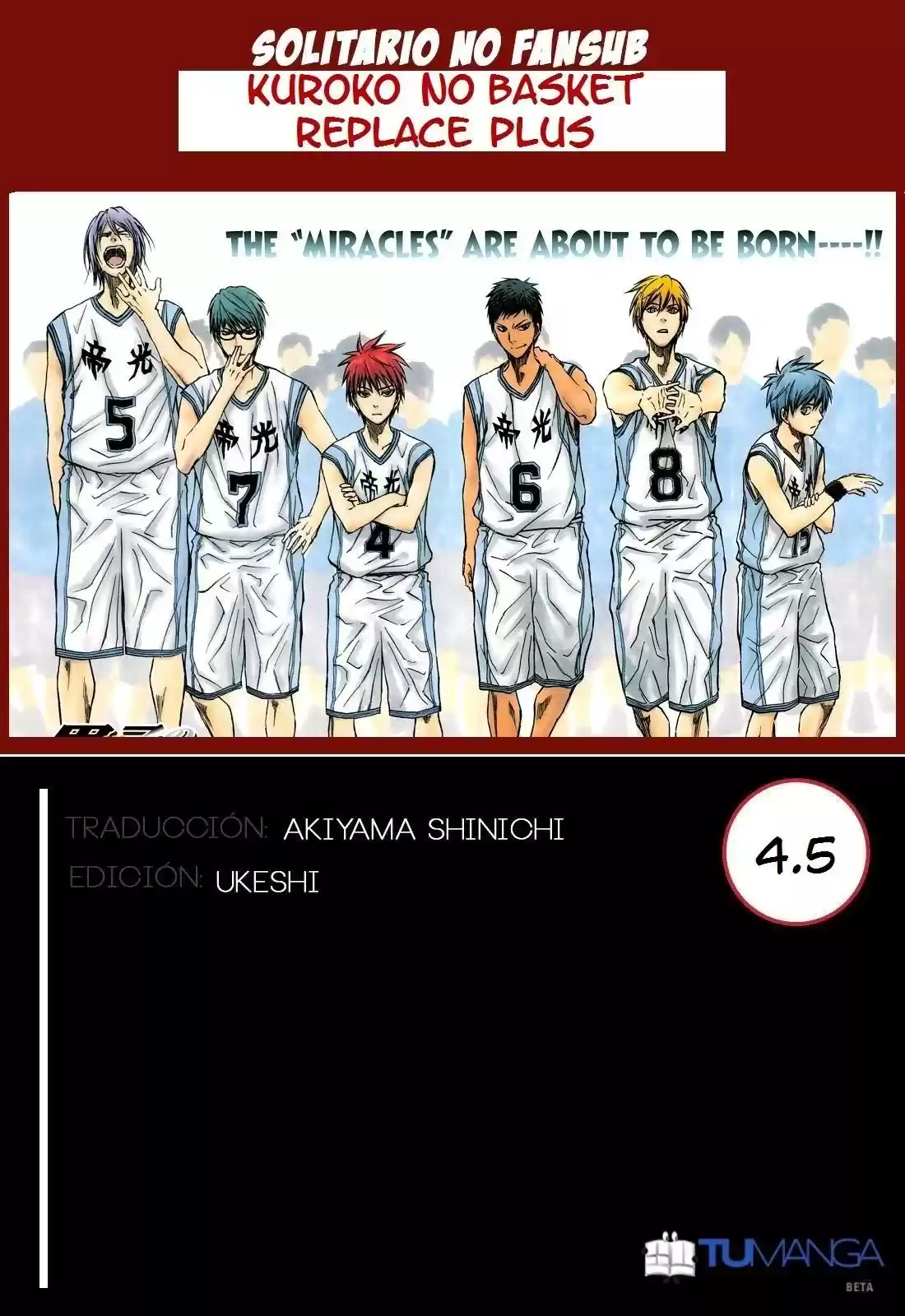 Kuroko No Basket Replace Plus (2015) - Capítulo 4.5 - Página 1 - LectorTMOo