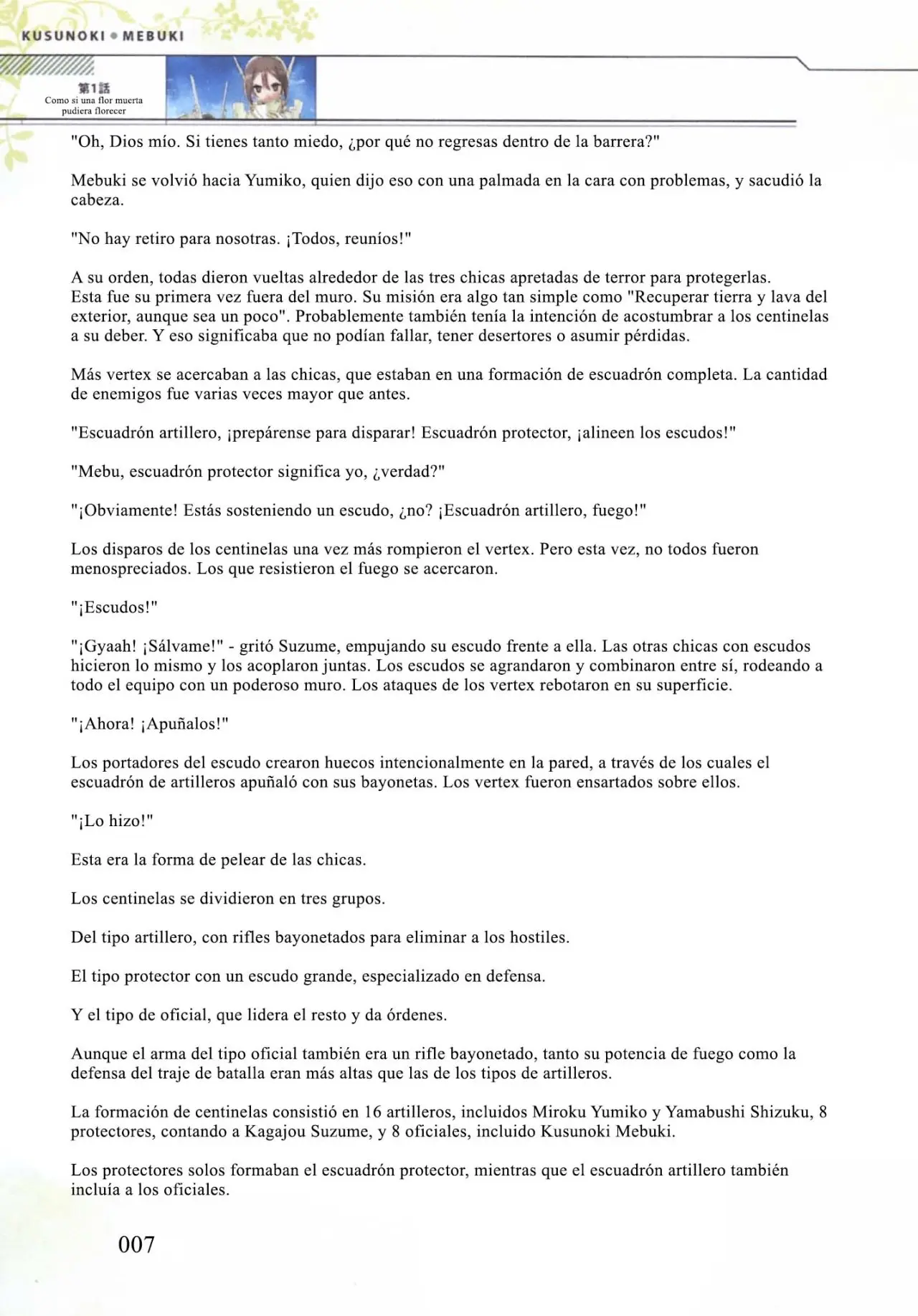 Kusunoki Mebuki wa Yuusha de Aru (Novela) - Capítulo 1 - Página 6 - LectorTMOo