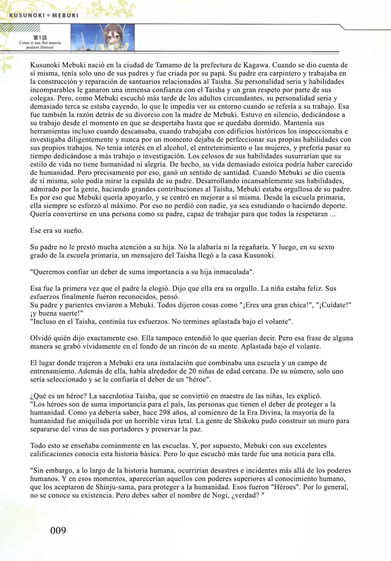 Kusunoki Mebuki wa Yuusha de Aru (Novela) - Capítulo 1 - Página 8 - LectorTMOo