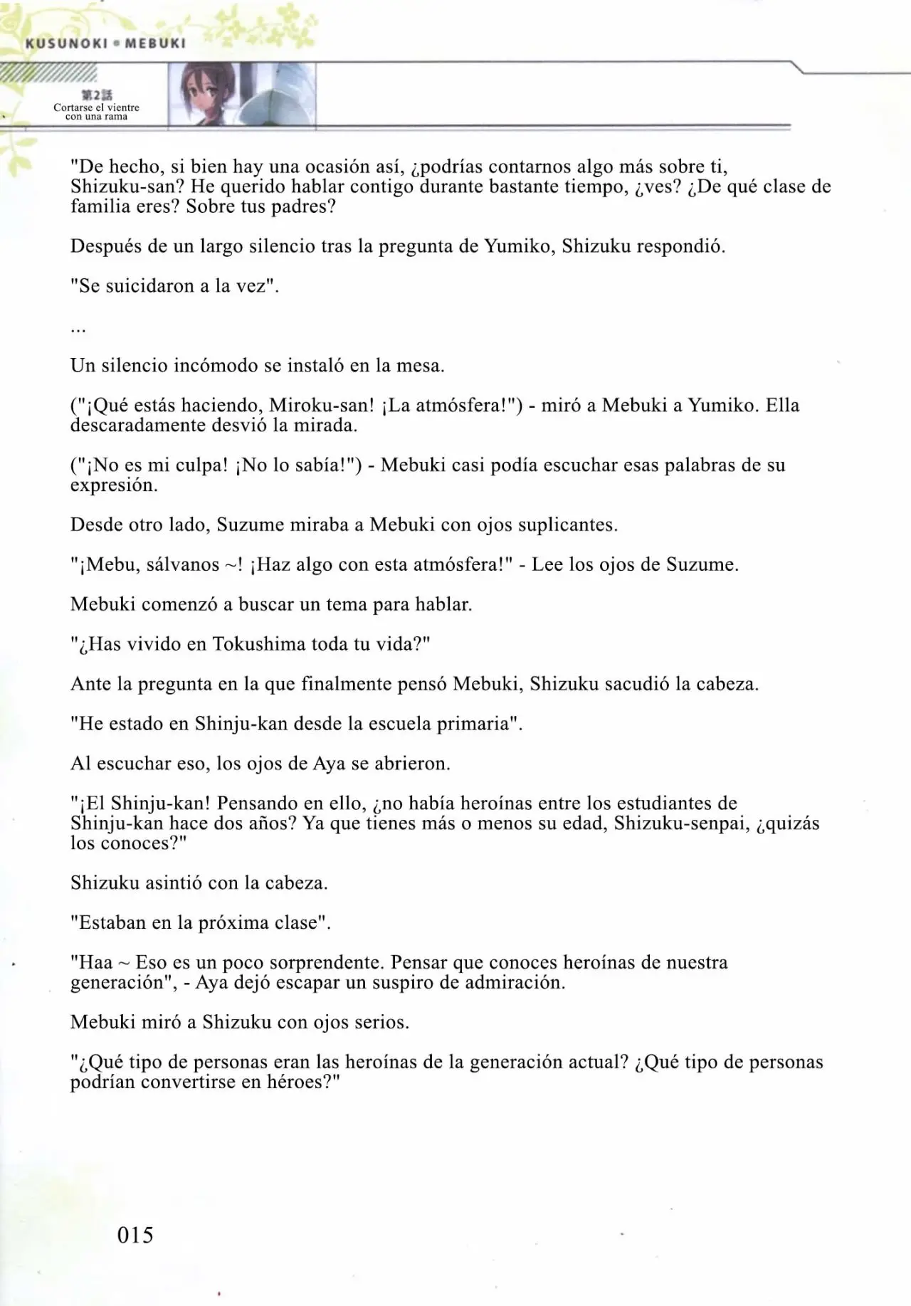Kusunoki Mebuki wa Yuusha de Aru (Novela) - Capítulo 2 - Página 14 - LectorTMOo