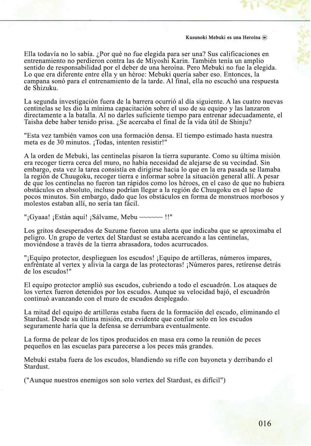 Kusunoki Mebuki wa Yuusha de Aru (Novela) - Capítulo 2 - Página 15 - LectorTMOo
