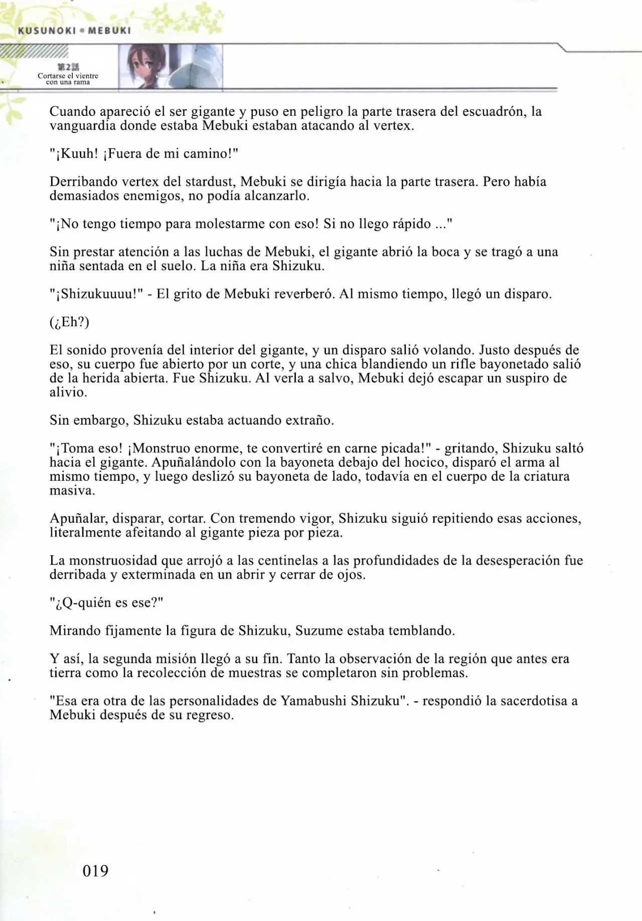 Kusunoki Mebuki wa Yuusha de Aru (Novela) - Capítulo 2 - Página 18 - LectorTMOo