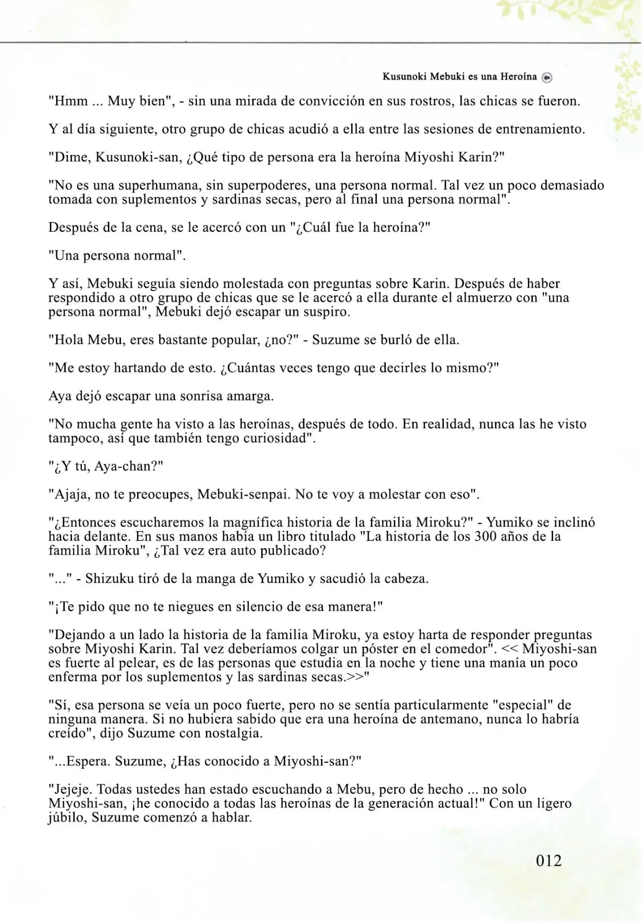 Kusunoki Mebuki wa Yuusha de Aru (Novela) - Capítulo 3 - Página 11 - LectorTMOo