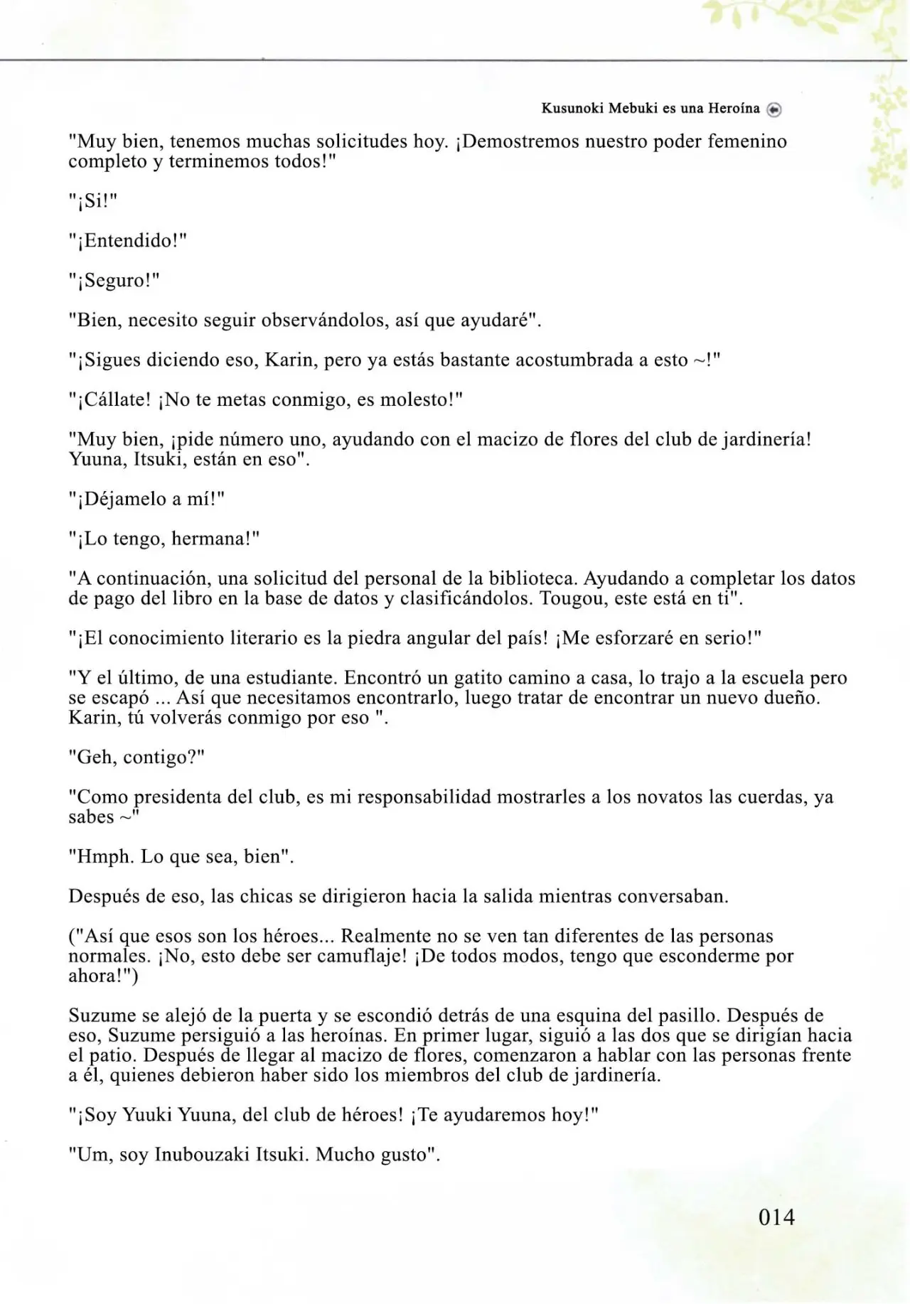 Kusunoki Mebuki wa Yuusha de Aru (Novela) - Capítulo 3 - Página 13 - LectorTMOo