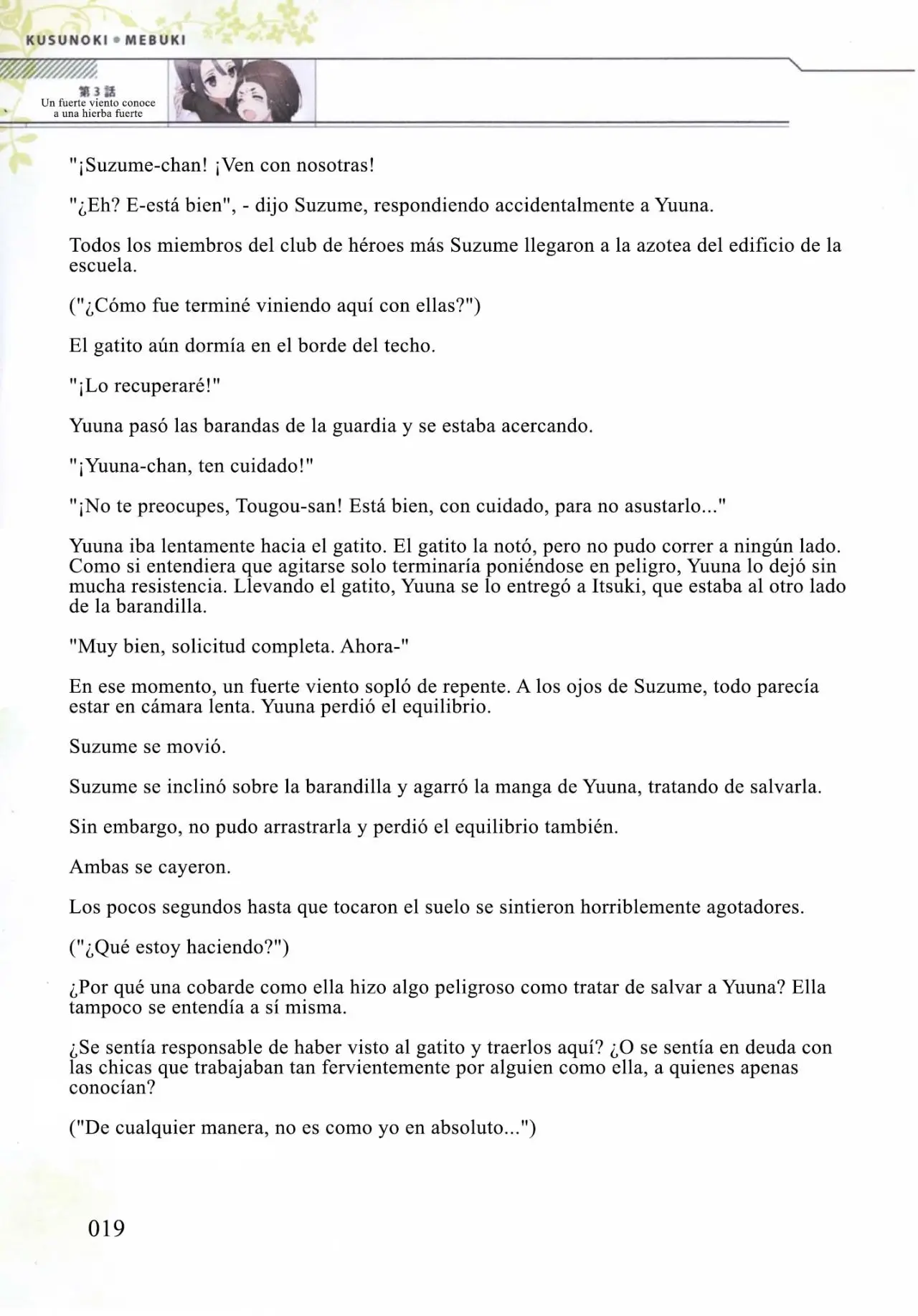 Kusunoki Mebuki wa Yuusha de Aru (Novela) - Capítulo 3 - Página 18 - LectorTMOo