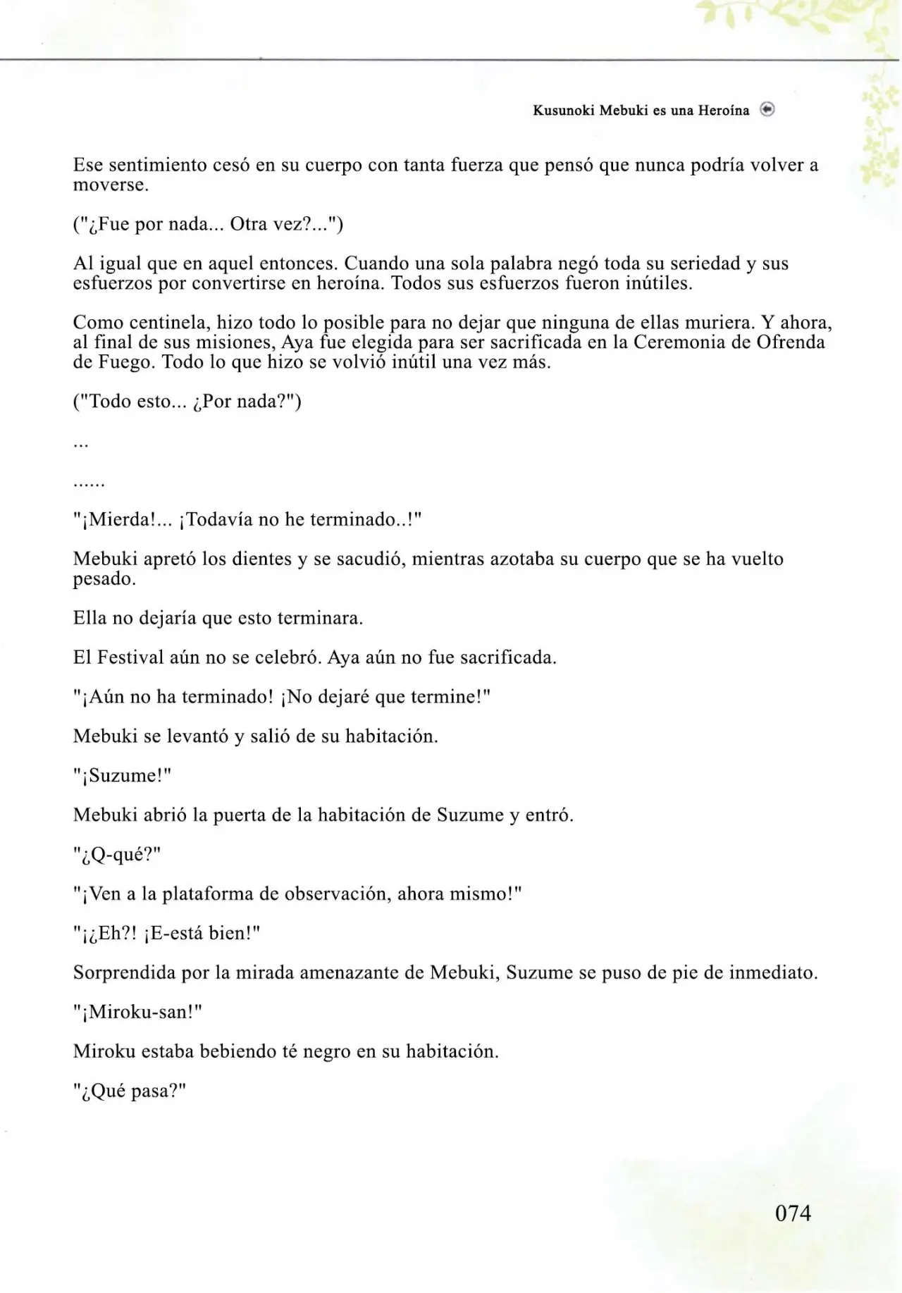 Kusunoki Mebuki wa Yuusha de Aru (Novela) - Capítulo 6 - Página 8 - LectorTMOo