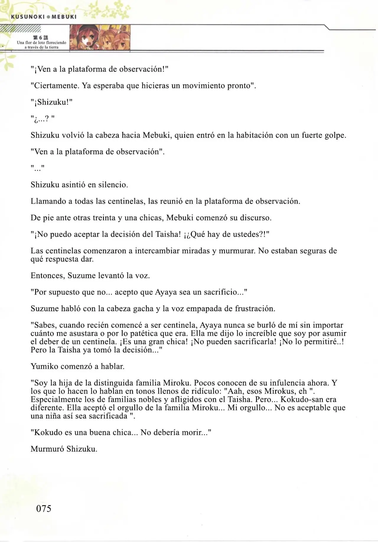 Kusunoki Mebuki wa Yuusha de Aru (Novela) - Capítulo 6 - Página 9 - LectorTMOo