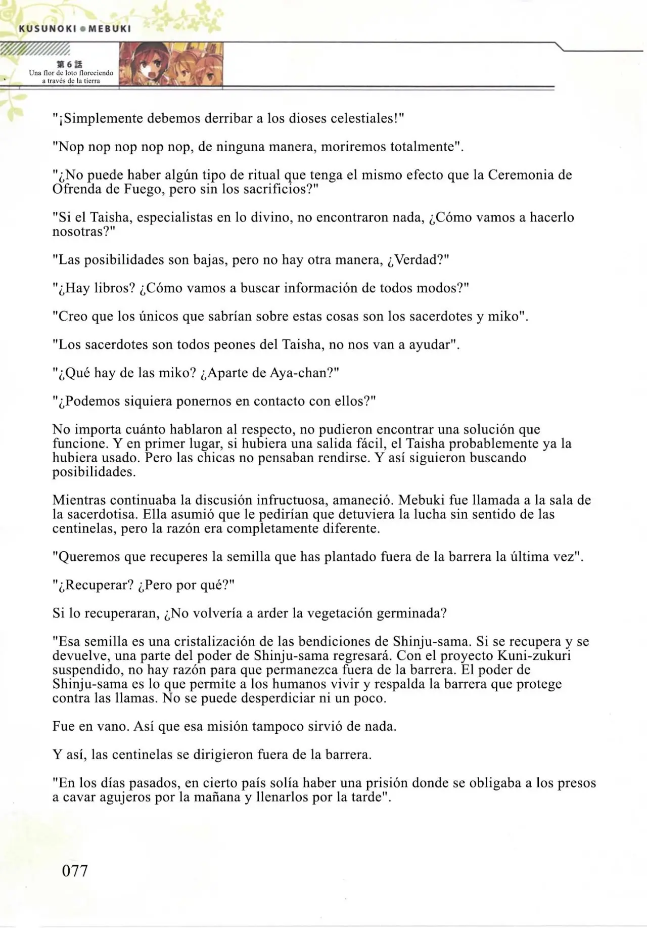 Kusunoki Mebuki wa Yuusha de Aru (Novela) - Capítulo 6 - Página 11 - LectorTMOo