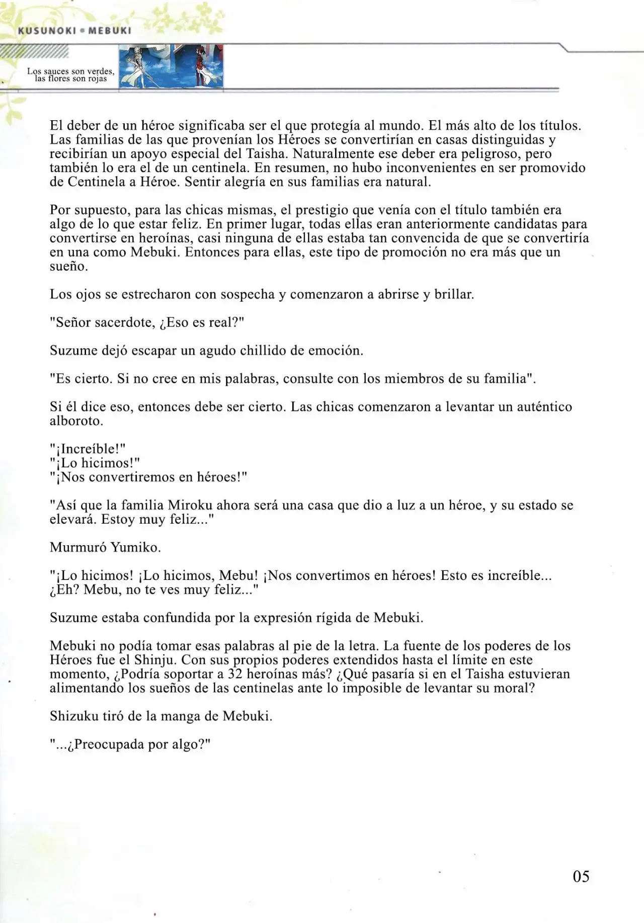 Kusunoki Mebuki wa Yuusha de Aru (Novela) - Capítulo 7 - Página 5 - LectorTMOo